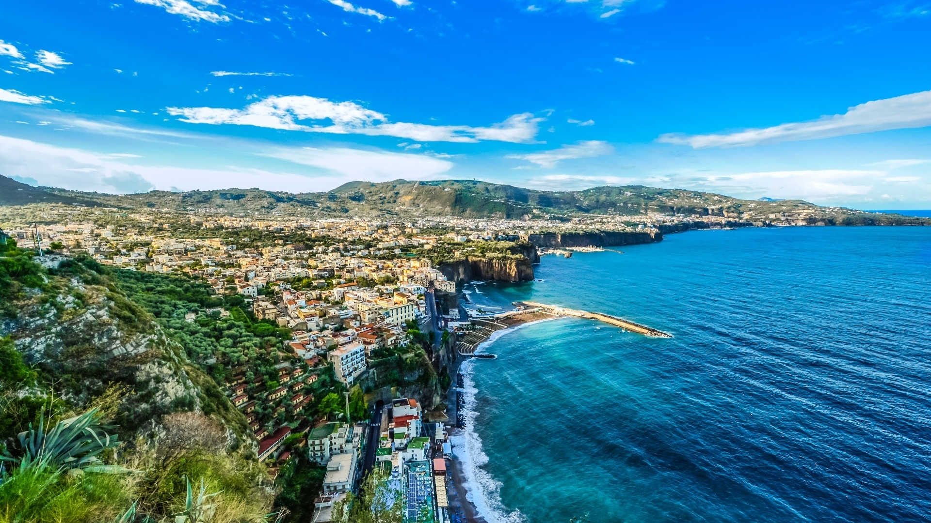 coast, sea, cityscapes, beaches, italy, oceans, nature, HD Wallpaper