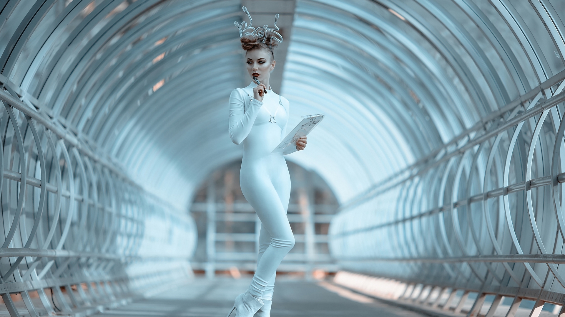girls, glamour photography, sci fi, science fiction, HD Wallpaper
