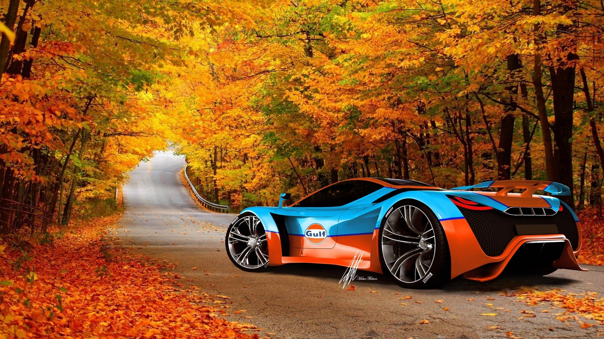 forest, cool, car, nature, fun, HD Wallpaper