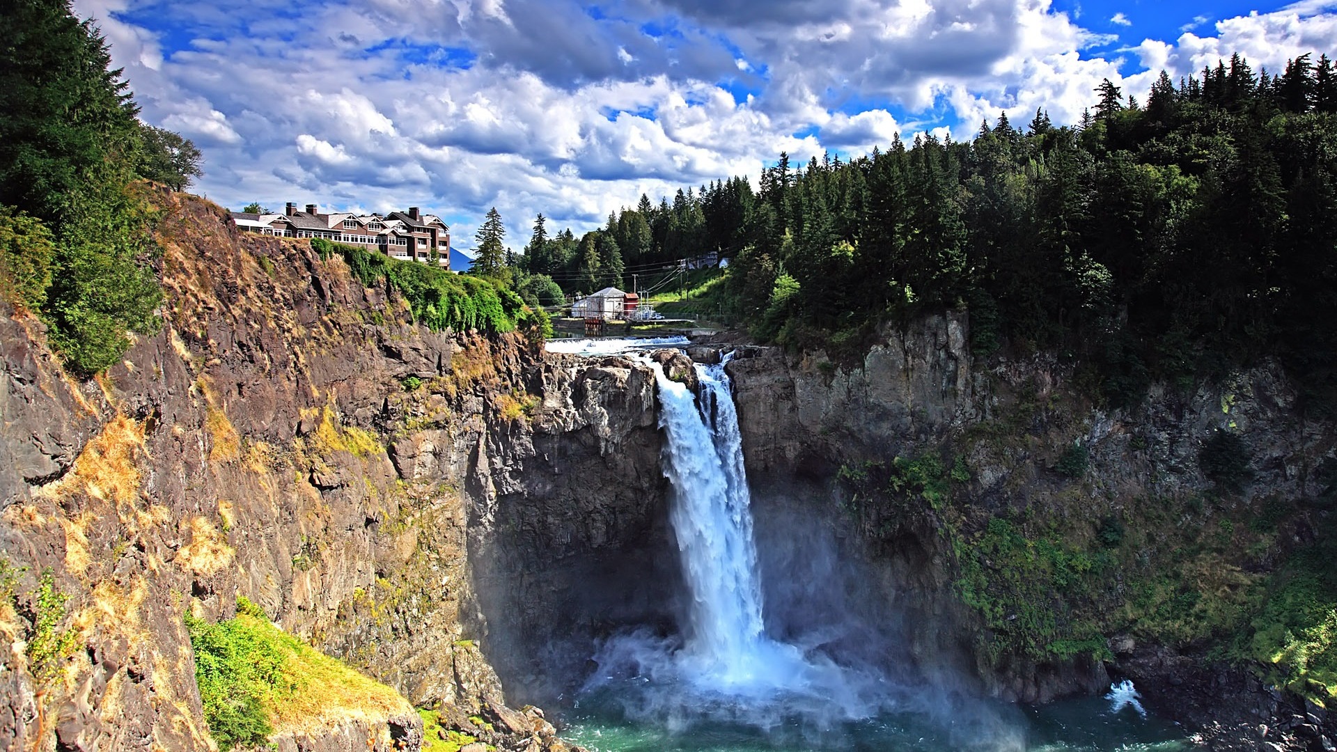 snoqualmie falls, cool, HD Wallpaper