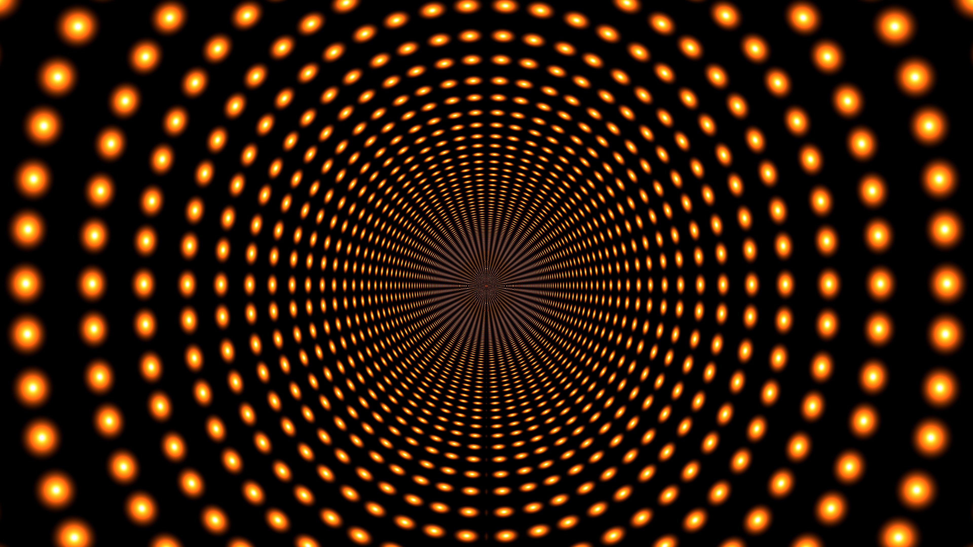 circles, rotation, immersion, 4k, HD Wallpaper