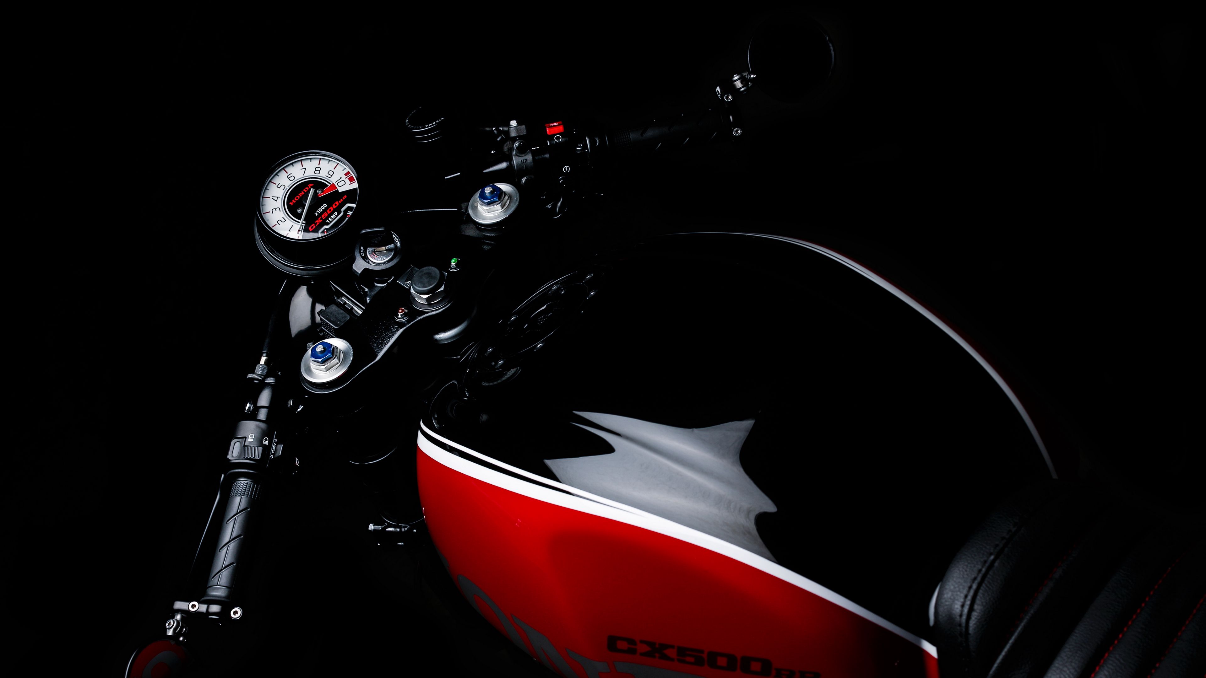 motorcycle, speedometer, rudder, steering, 4k, HD Wallpaper