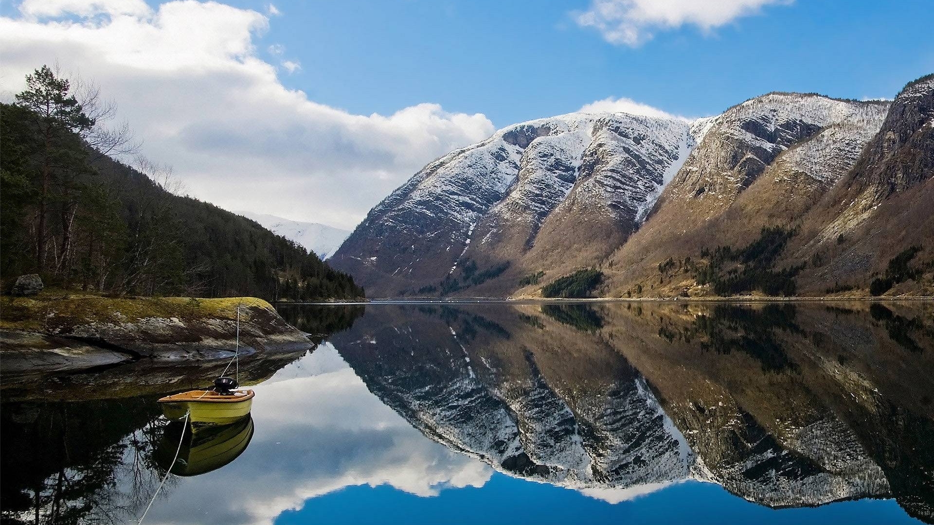 cool, mountains, nature, fun, lake, HD Wallpaper