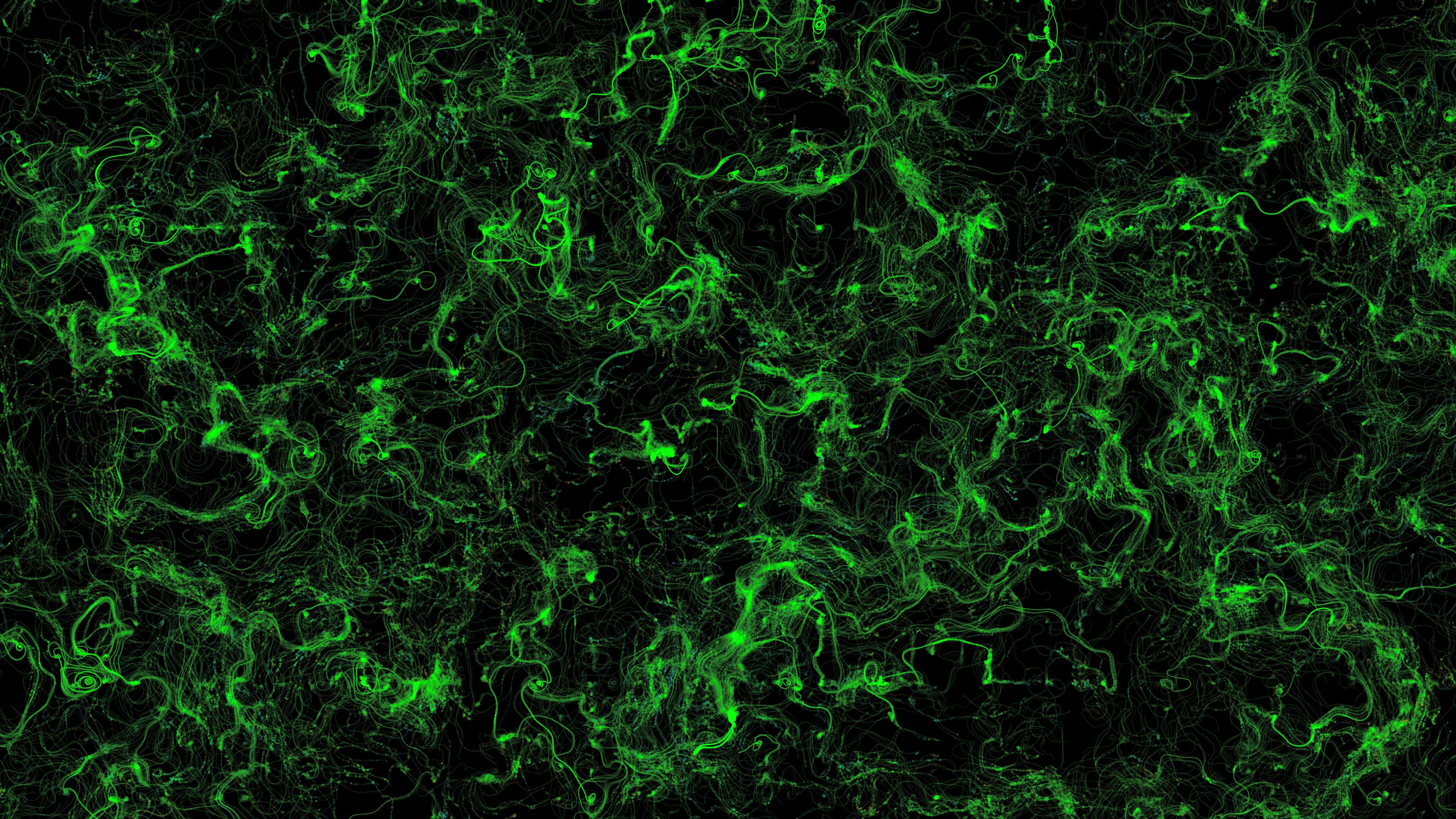 stains, green, background, abstraction, 4k, HD Wallpaper