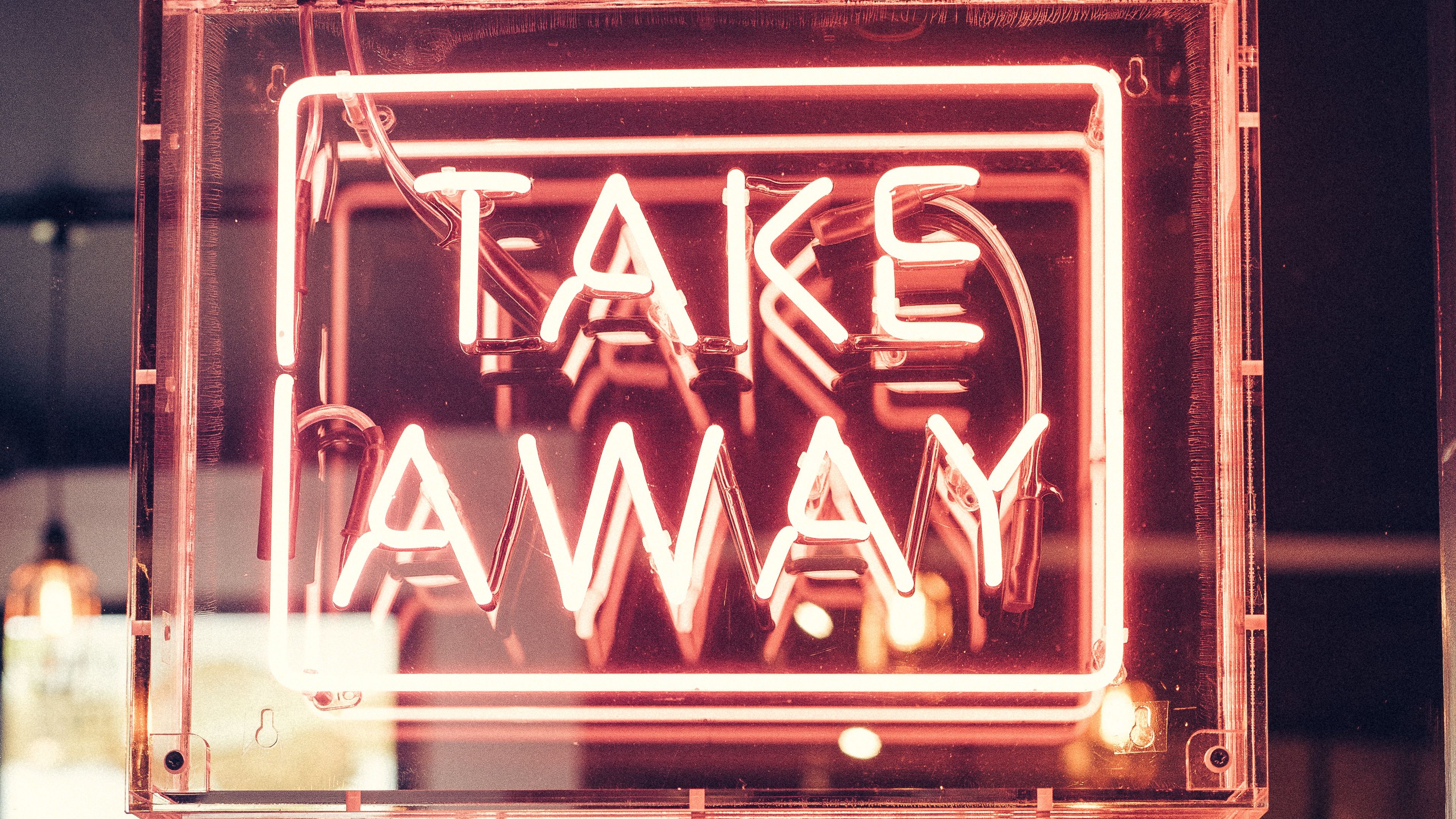 sign, cafe, inscription, window, 4k, HD Wallpaper