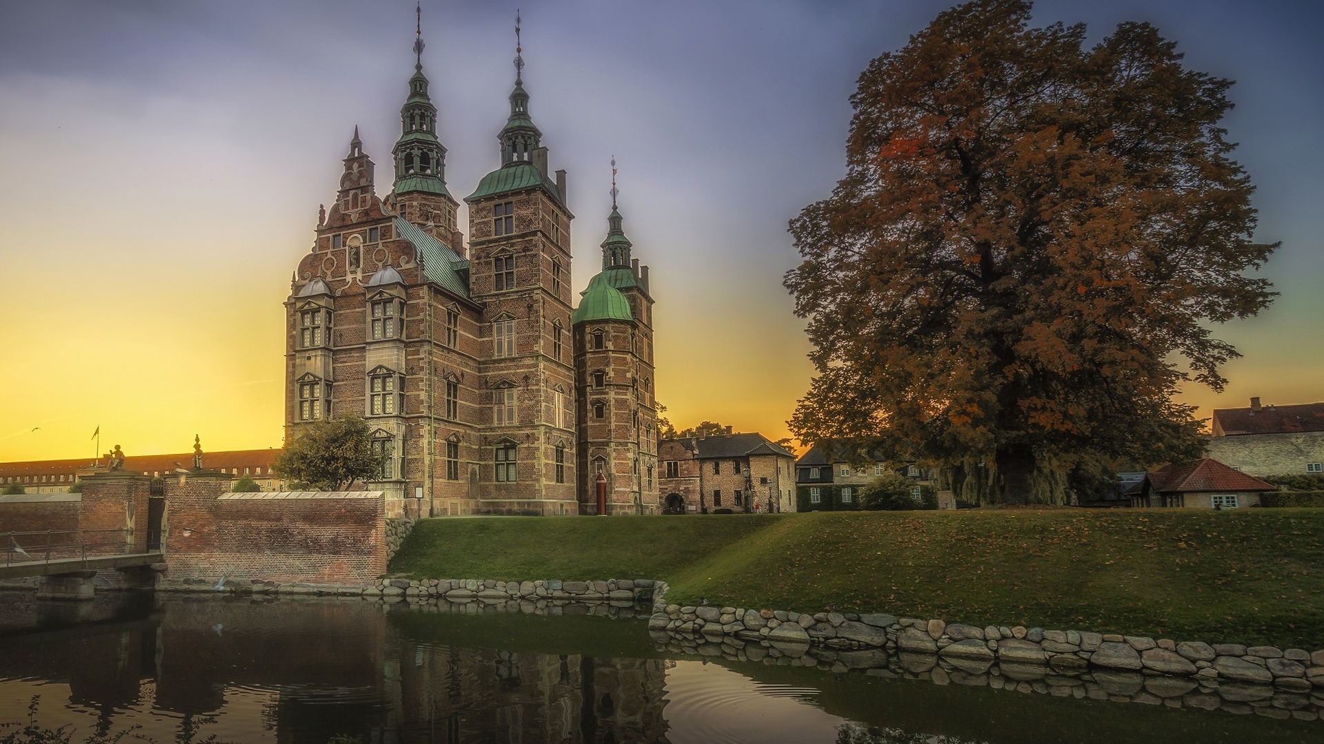 castles, medieval, buldings, austria, rosenborg castle, HD Wallpaper