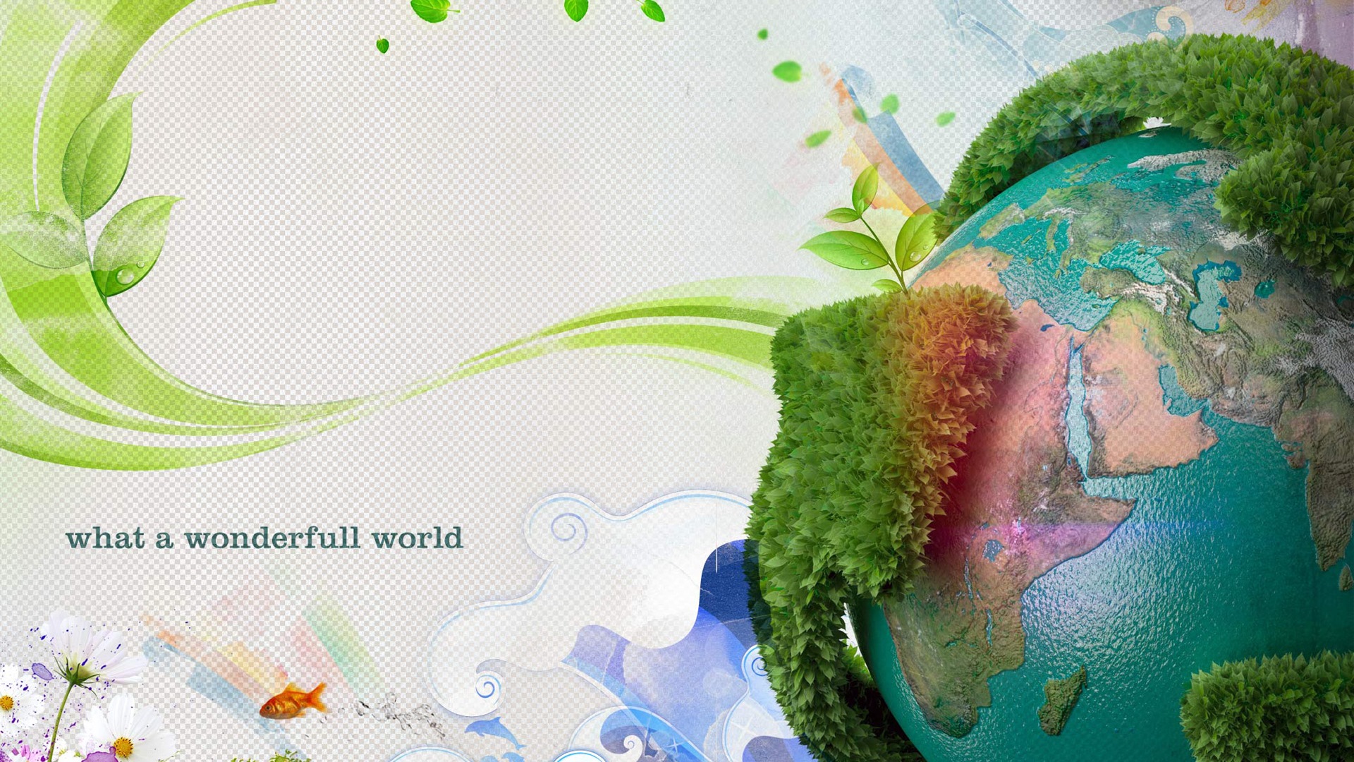 earth day, 3d, HD Wallpaper