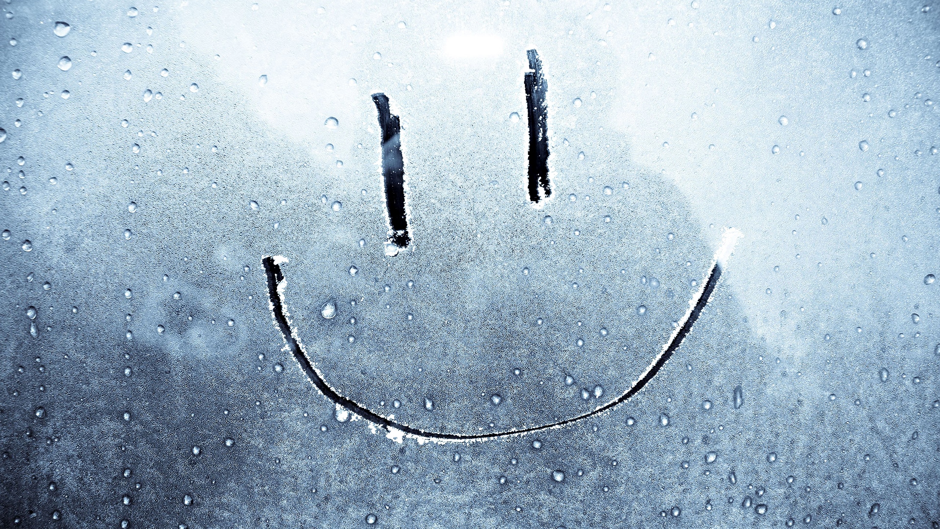 3d, water, smiley, smile, abstract, HD Wallpaper