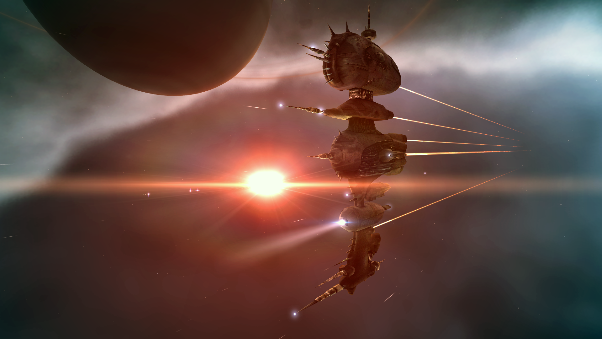 fantasy, scifi, ship, space, HD Wallpaper
