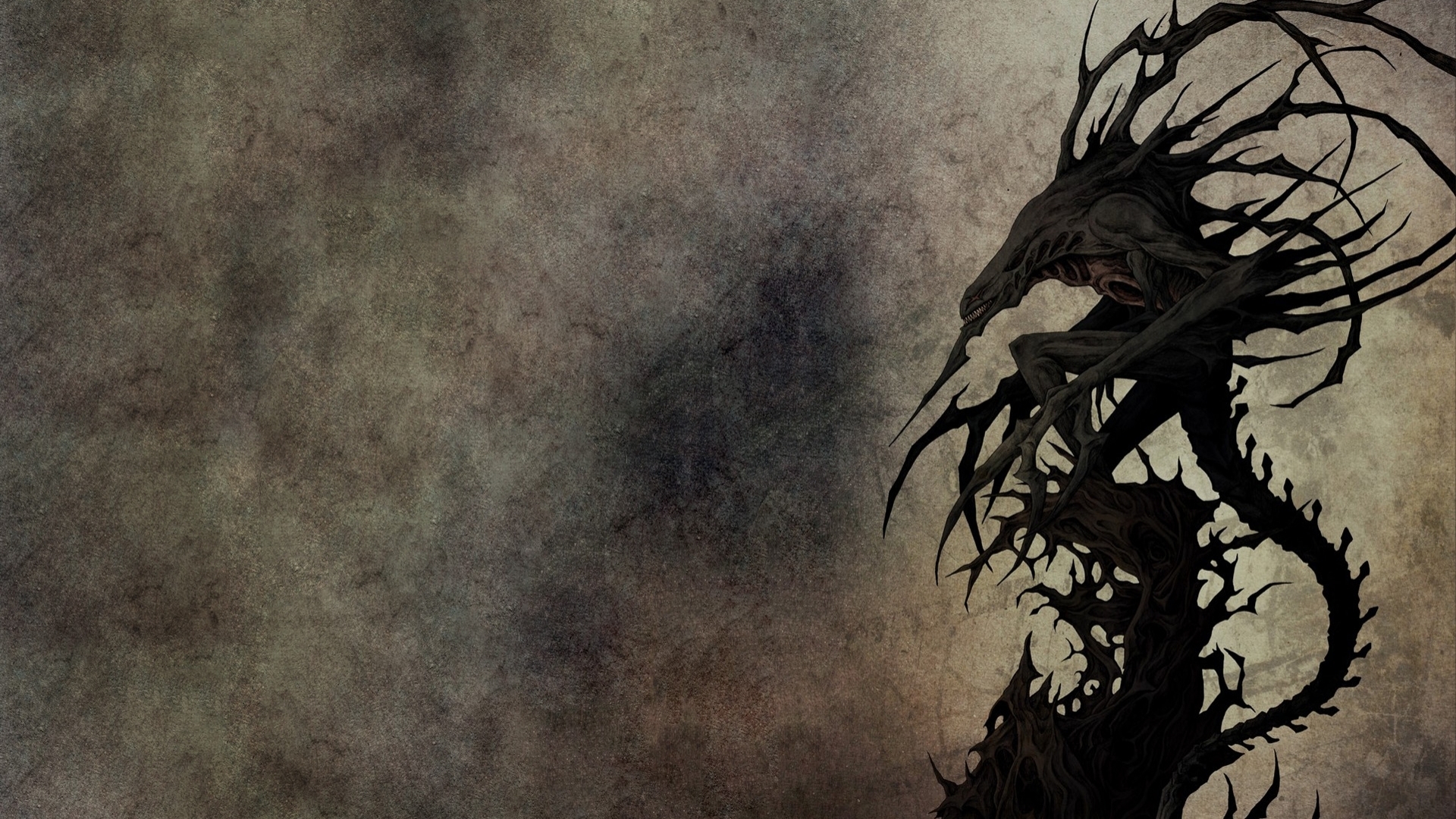 evil, black, demon, dark, HD Wallpaper