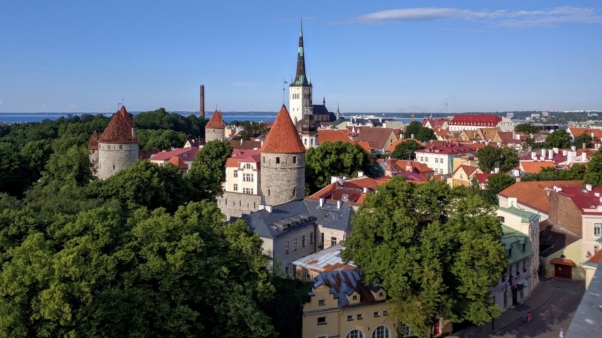 old town, estonia, city, tallinn, HD Wallpaper