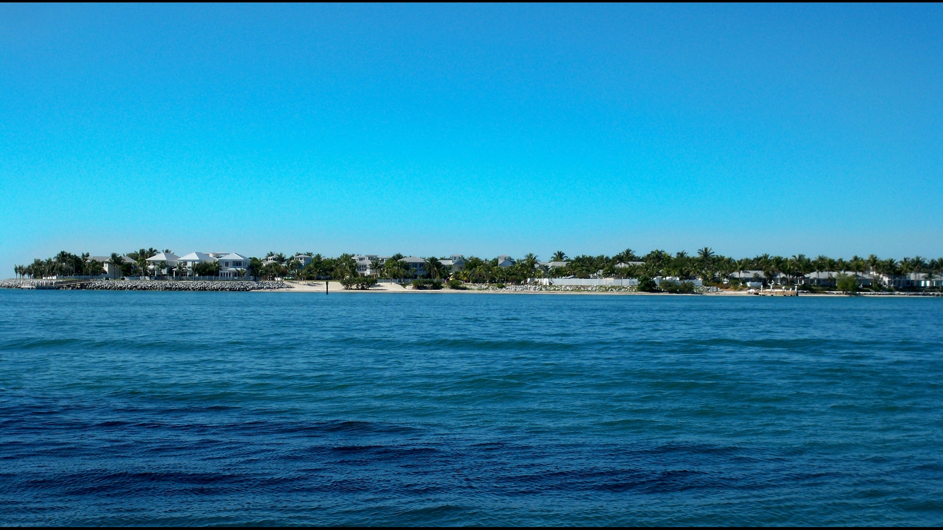oceans, islands, photography, green, beaches, trees, sky, blue, HD Wallpaper