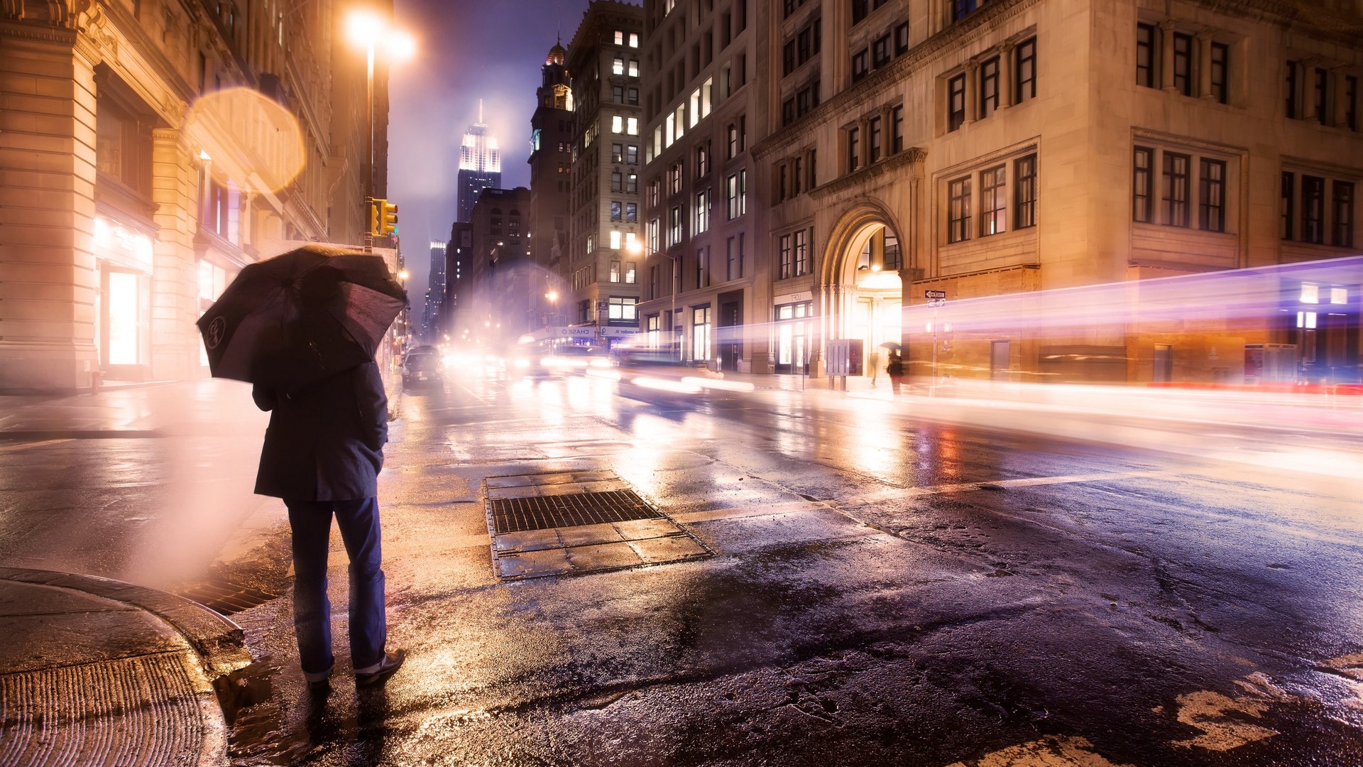 nature, walking, rain, weather, HD Wallpaper