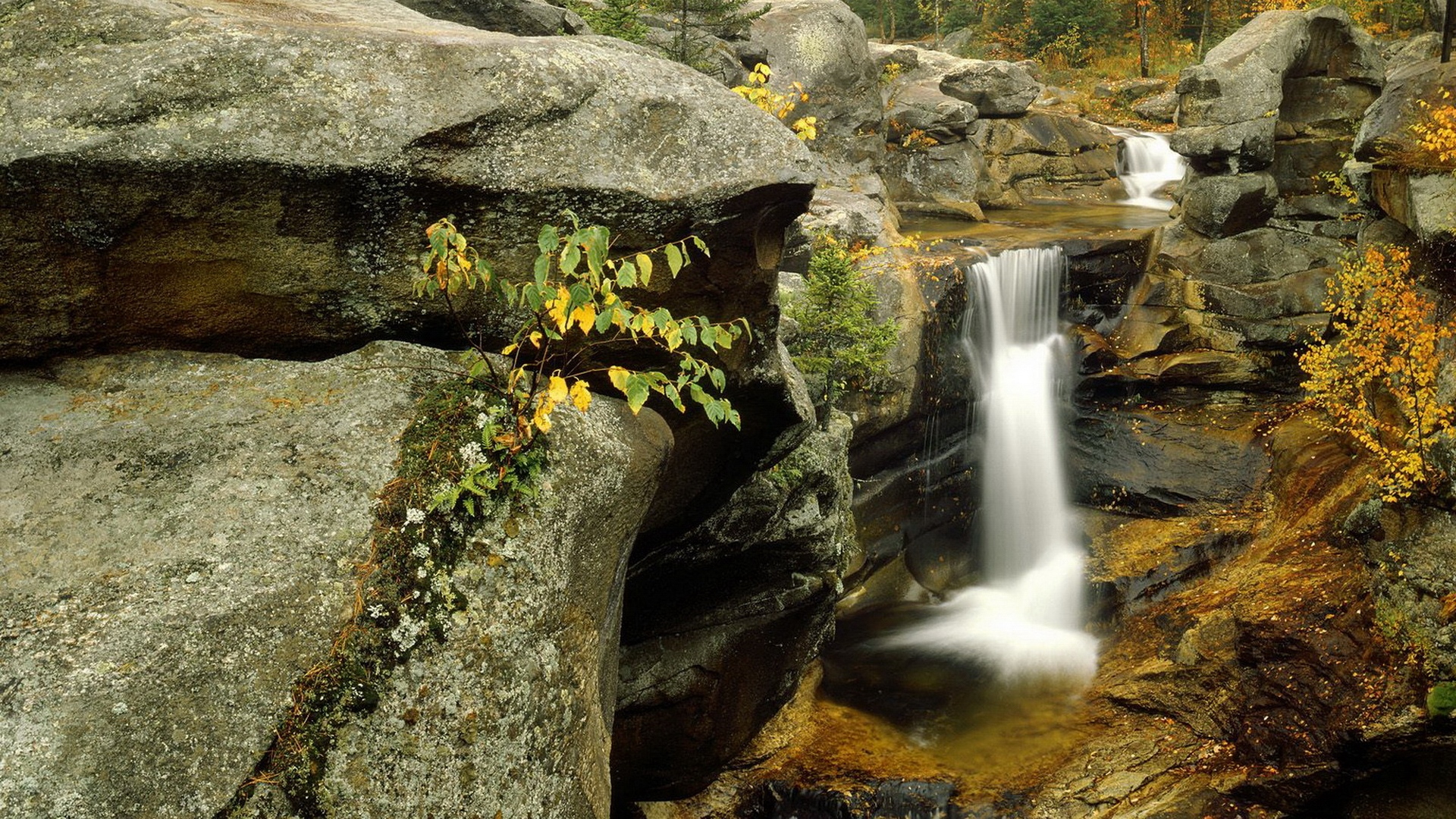 amazing, water, stone, waterfall, nature, river, noise, HD Wallpaper