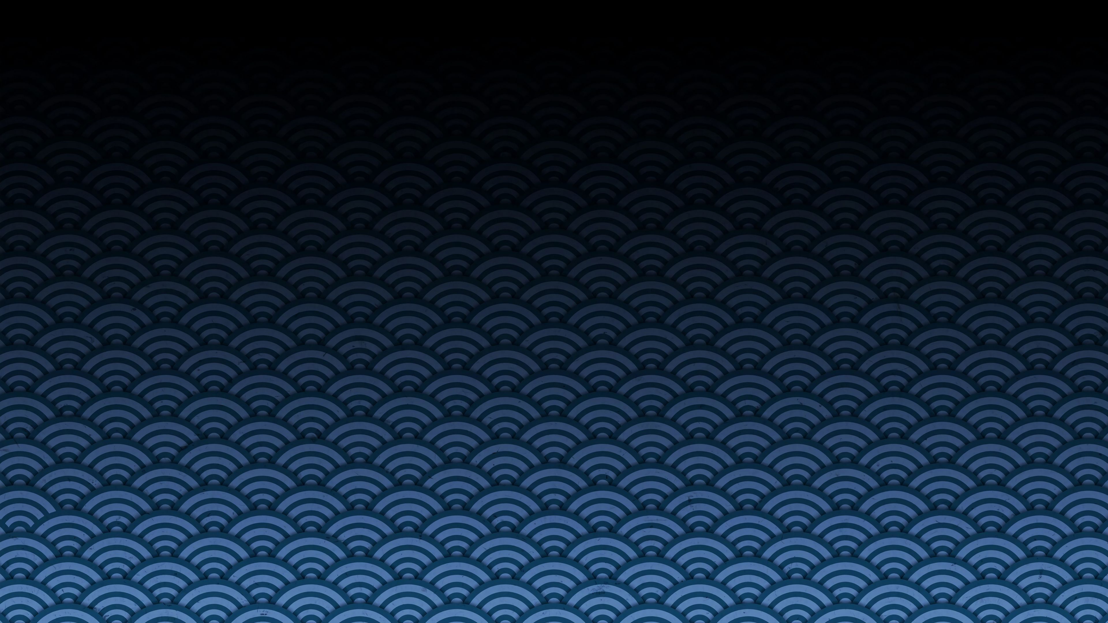 pattern, circles, dark, 4k, HD Wallpaper