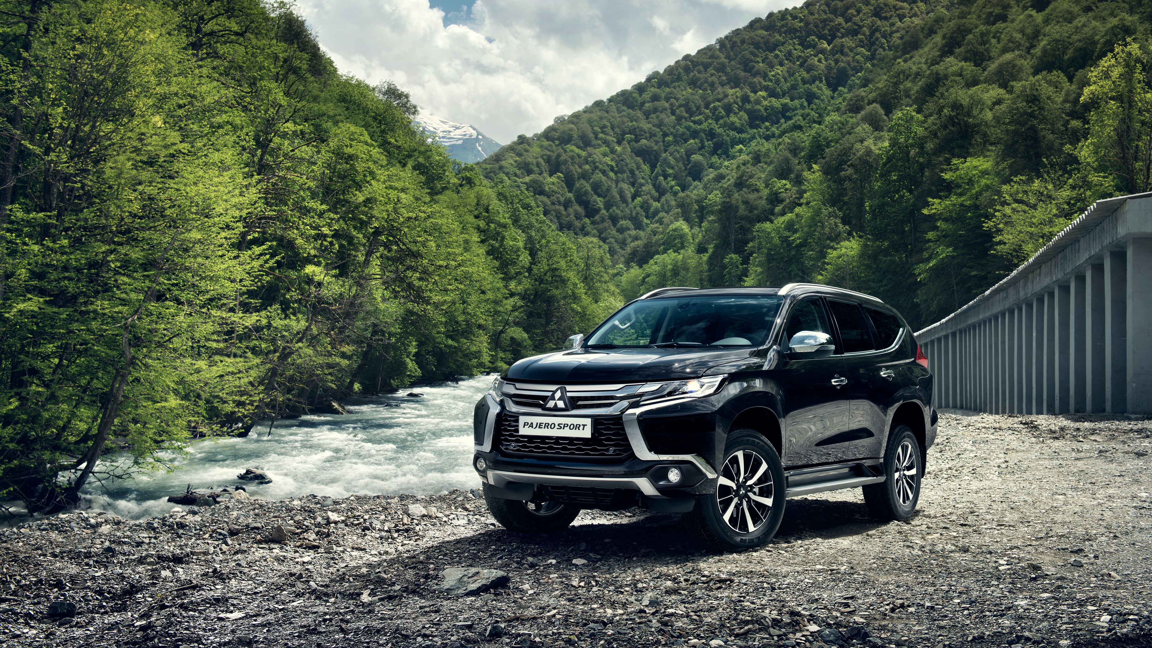 mitsubishi pajero, suv, mountains, 4k, HD Wallpaper