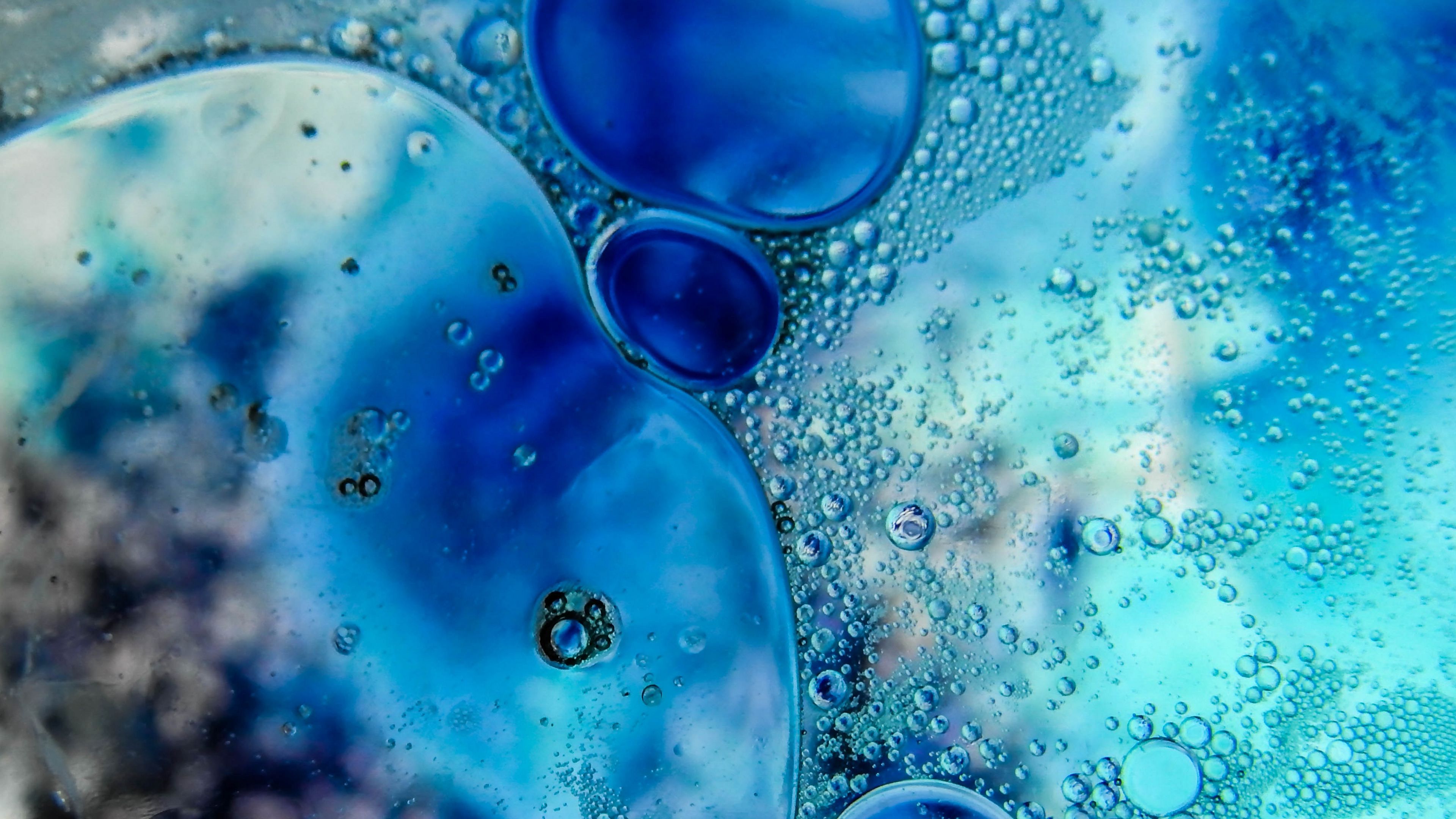 round, bubbles, glass, 4k, HD Wallpaper