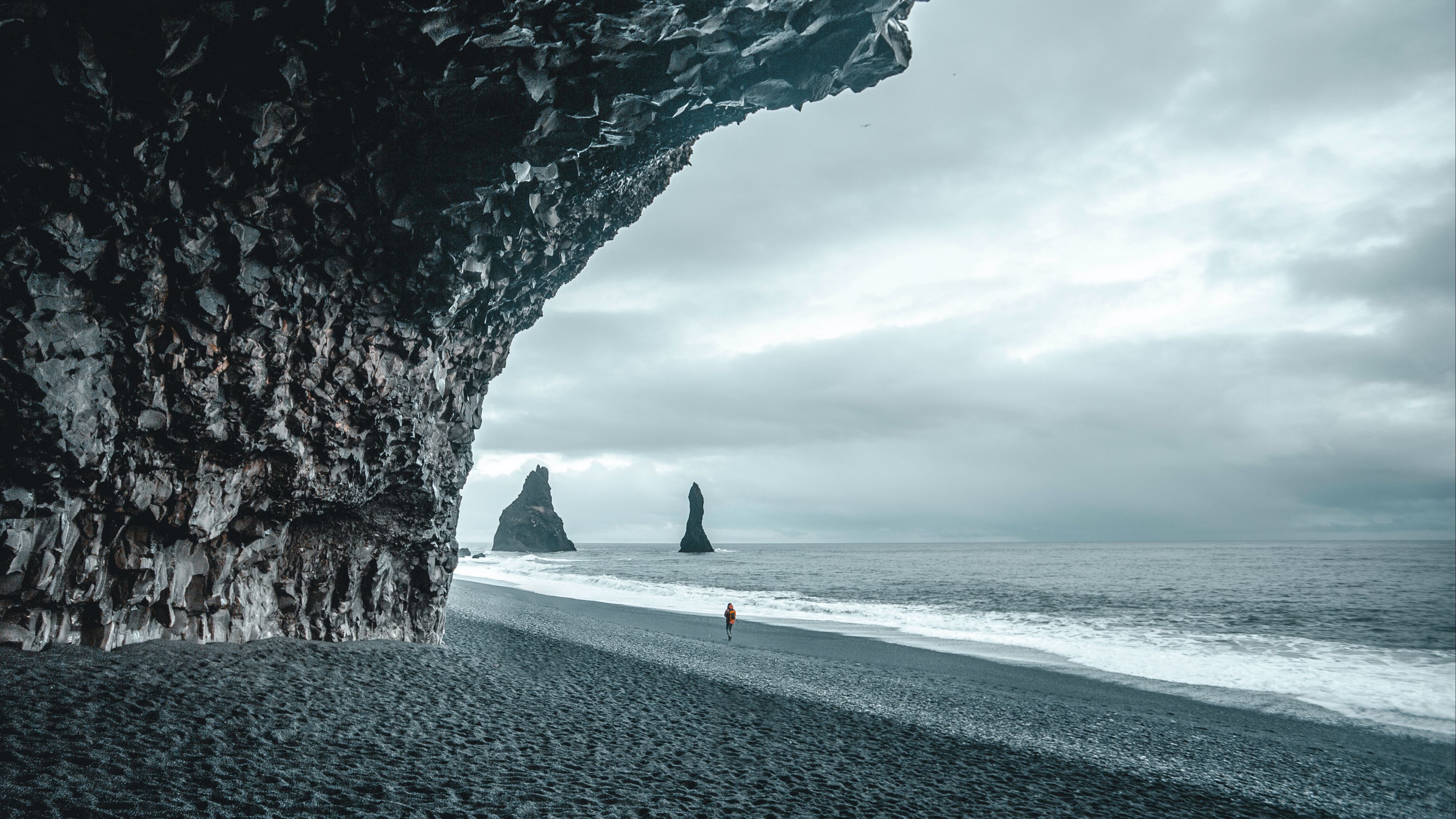 lonely, loneliness, cave, 4k, HD Wallpaper