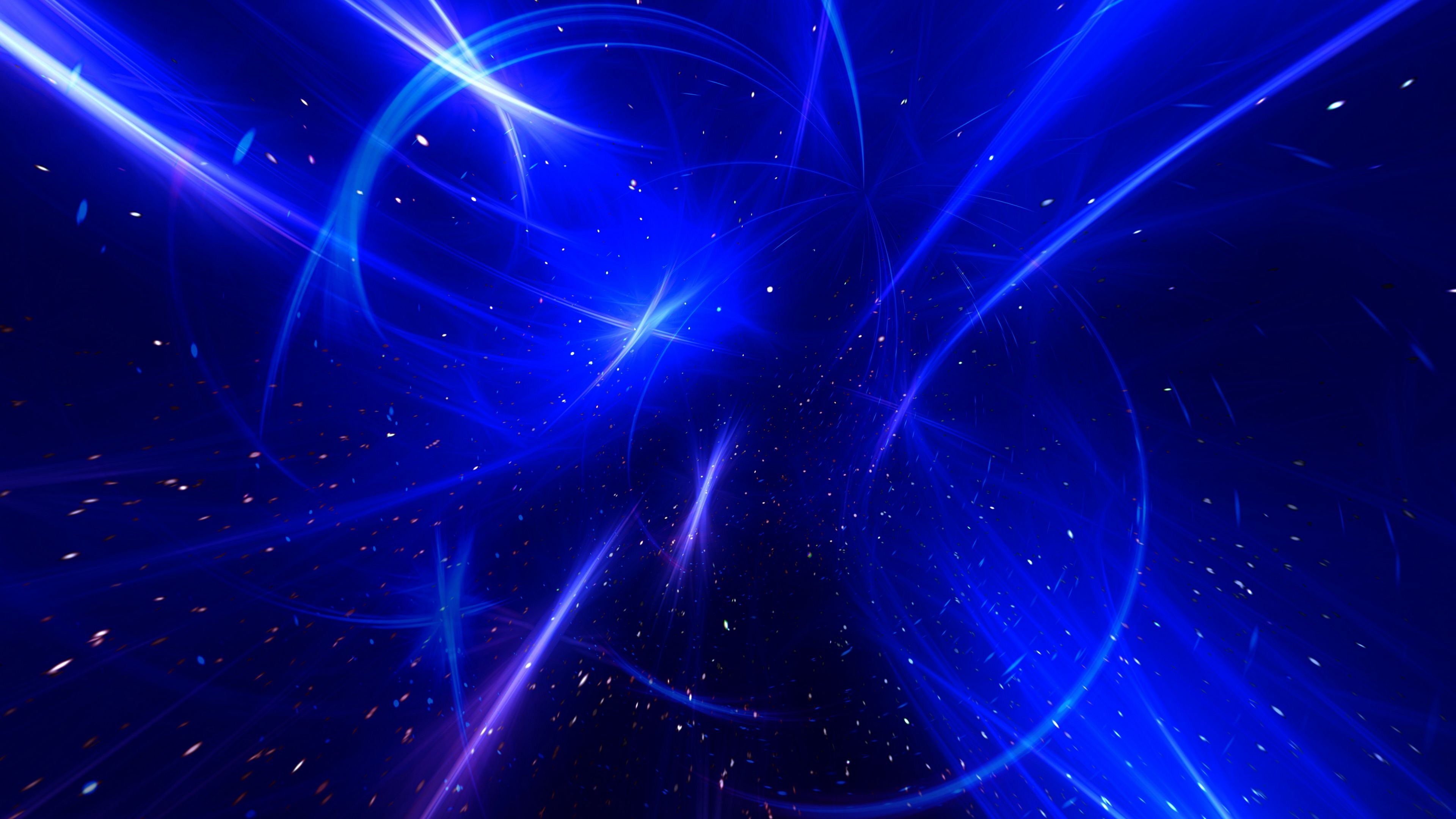 lines, shine, stripes, blue, 4k, HD Wallpaper