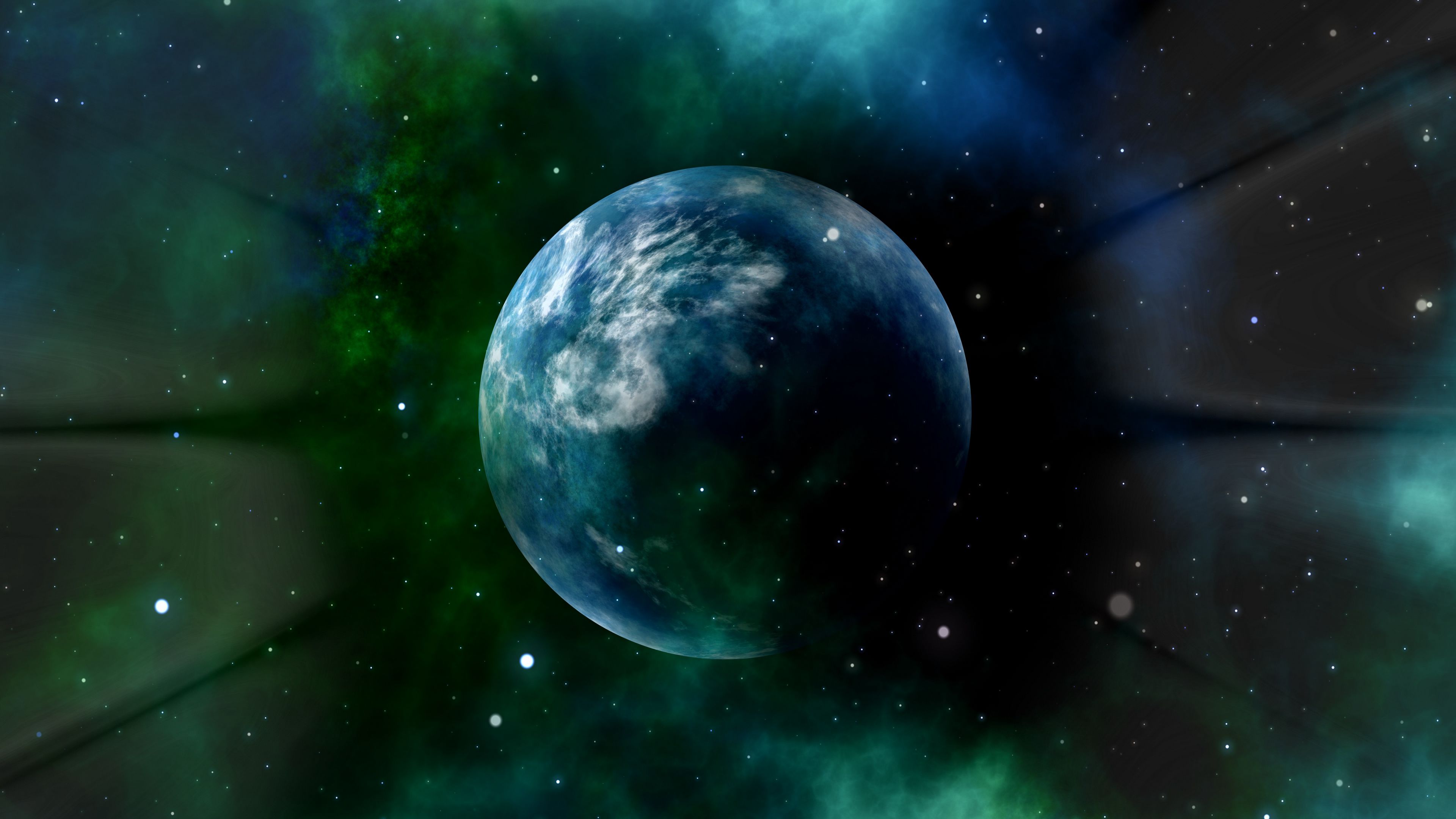 planet, universe, stars, galaxy, space, 4k, HD Wallpaper