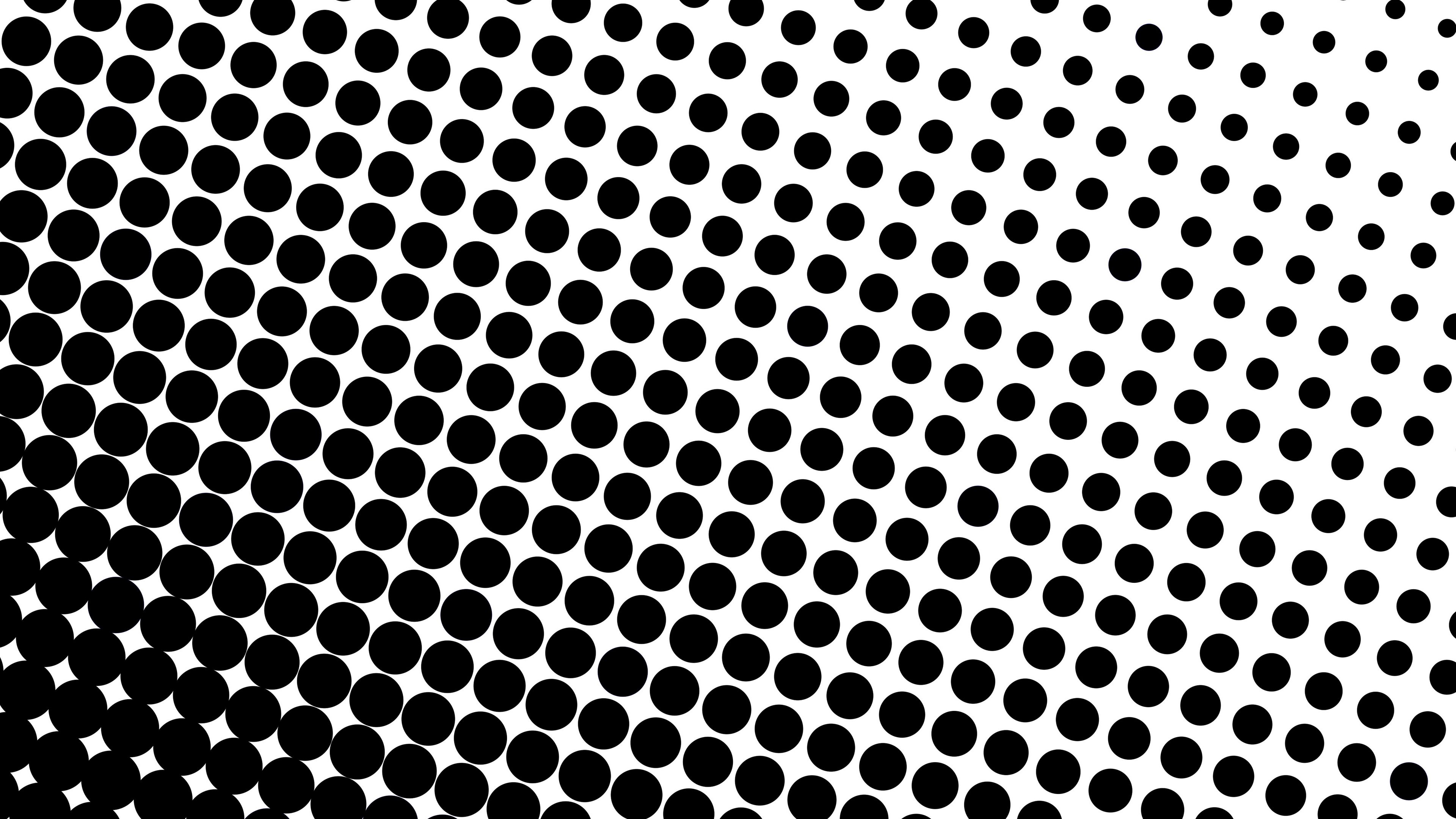 circles, many, increase, bw, 4k, HD Wallpaper