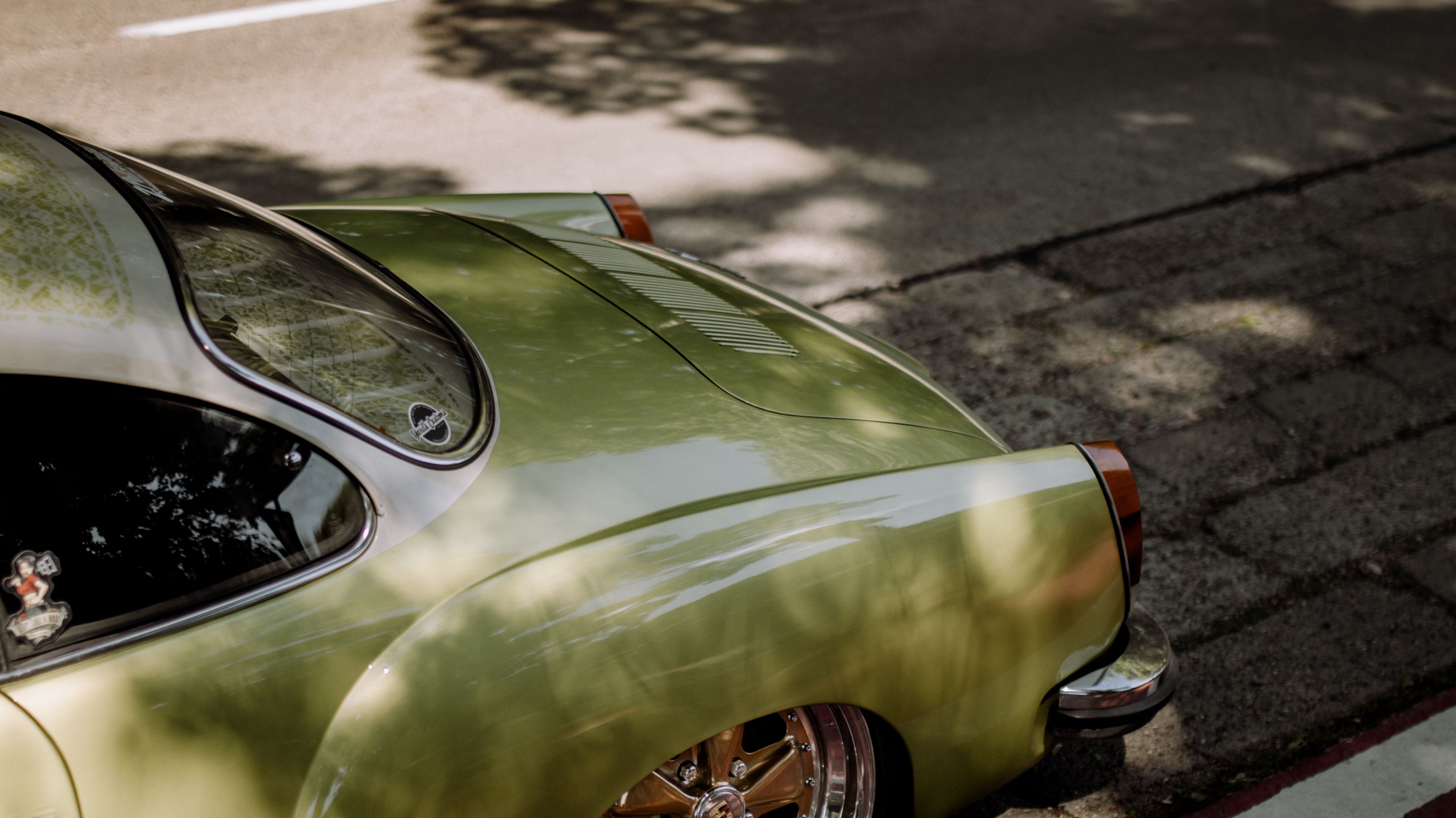 car, retro, vintage, wheel, 4k, HD Wallpaper