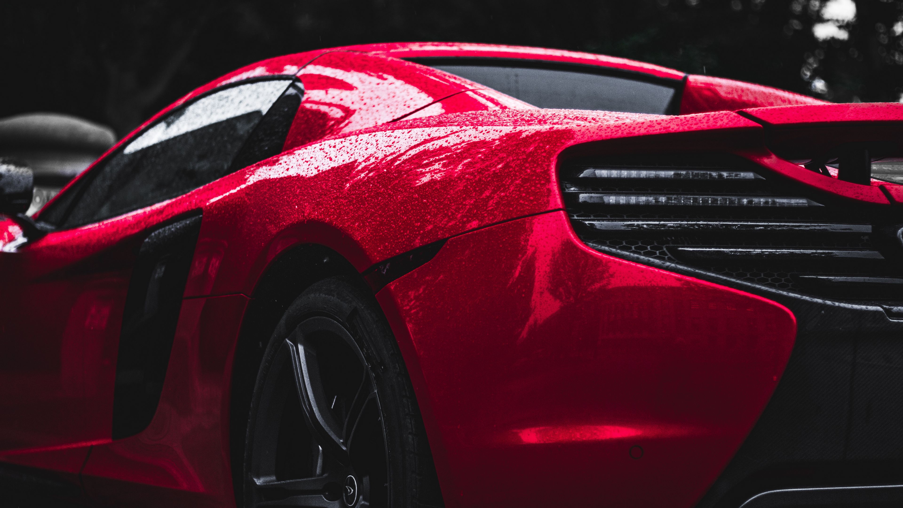 auto, sports car, side view, wheel, drops, 4k, HD Wallpaper