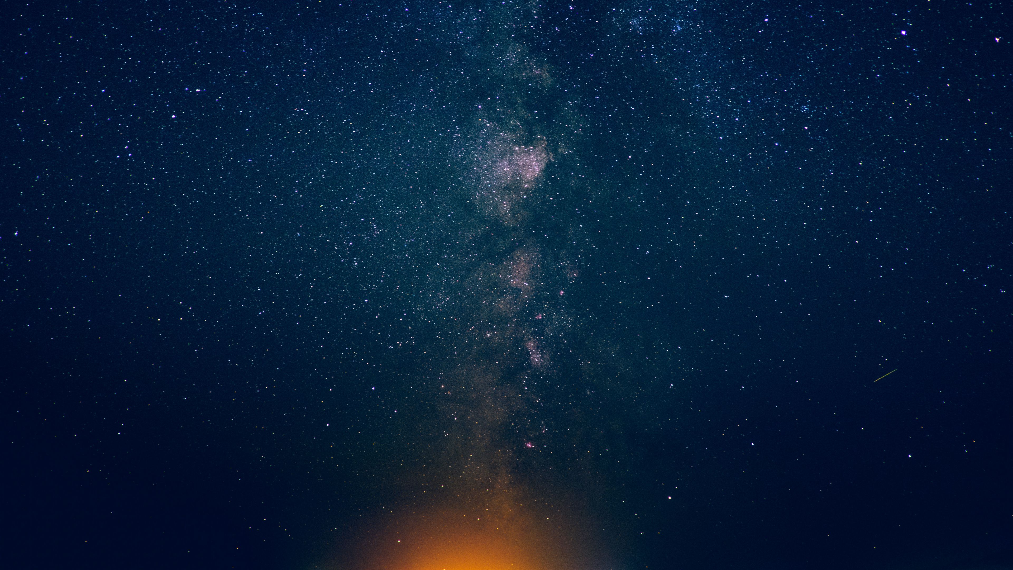 starry sky, stars, milky way, 4k, HD Wallpaper