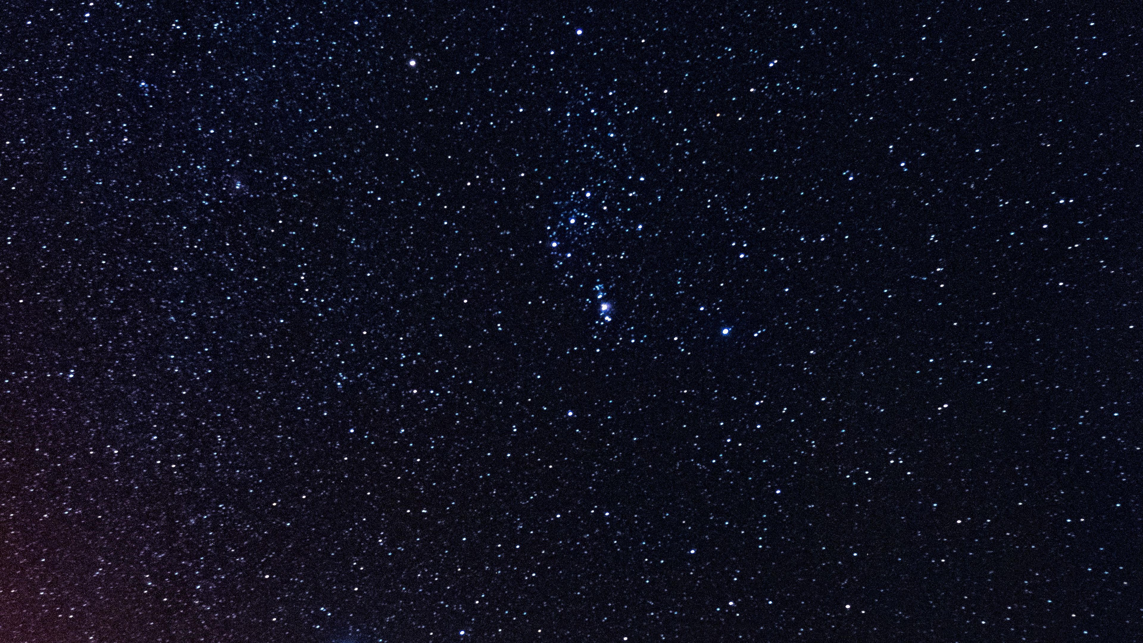starry sky, space, galaxy, radiance, night, 4k, HD Wallpaper