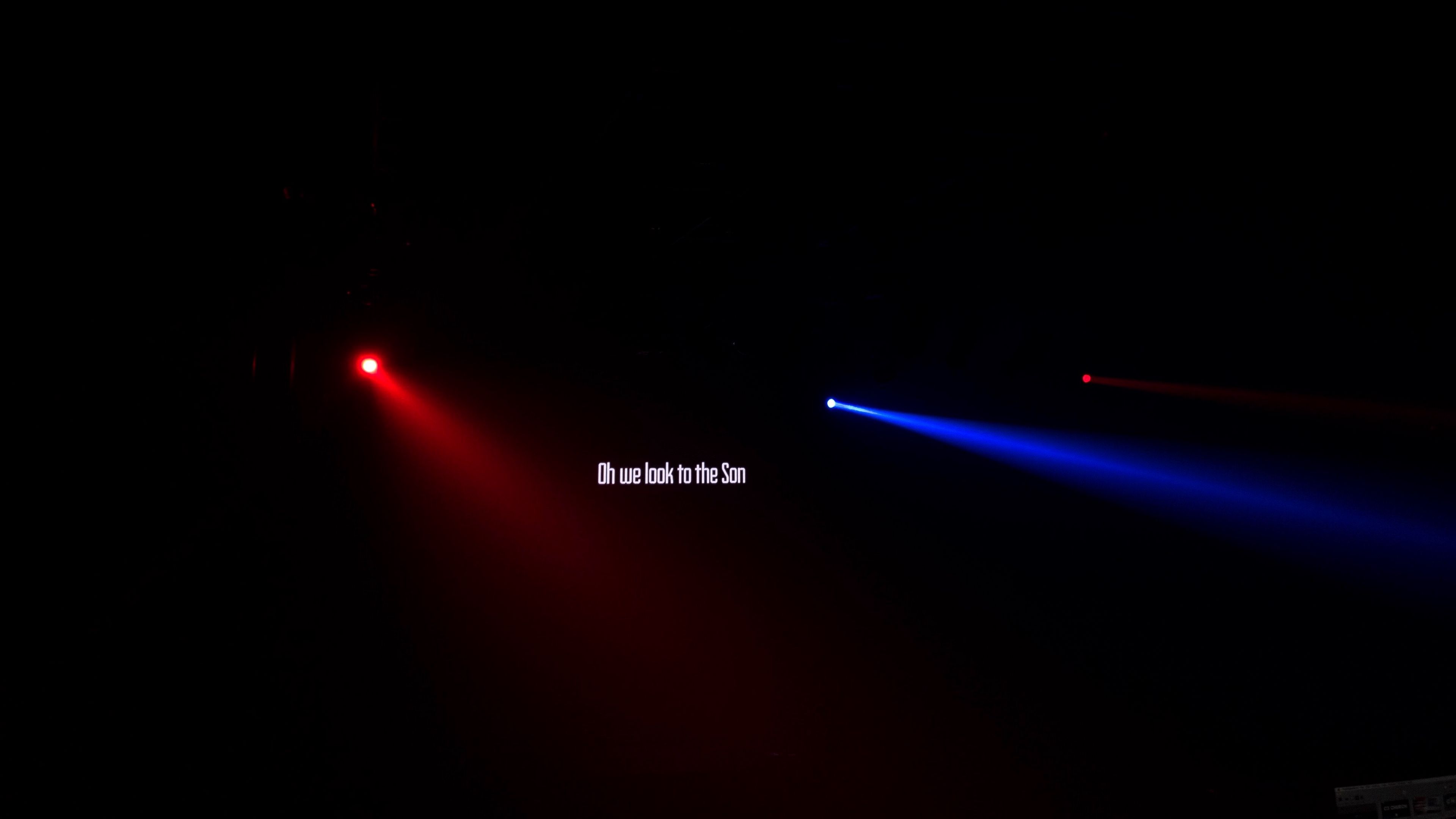 inscription, dark background, light, 4k, HD Wallpaper
