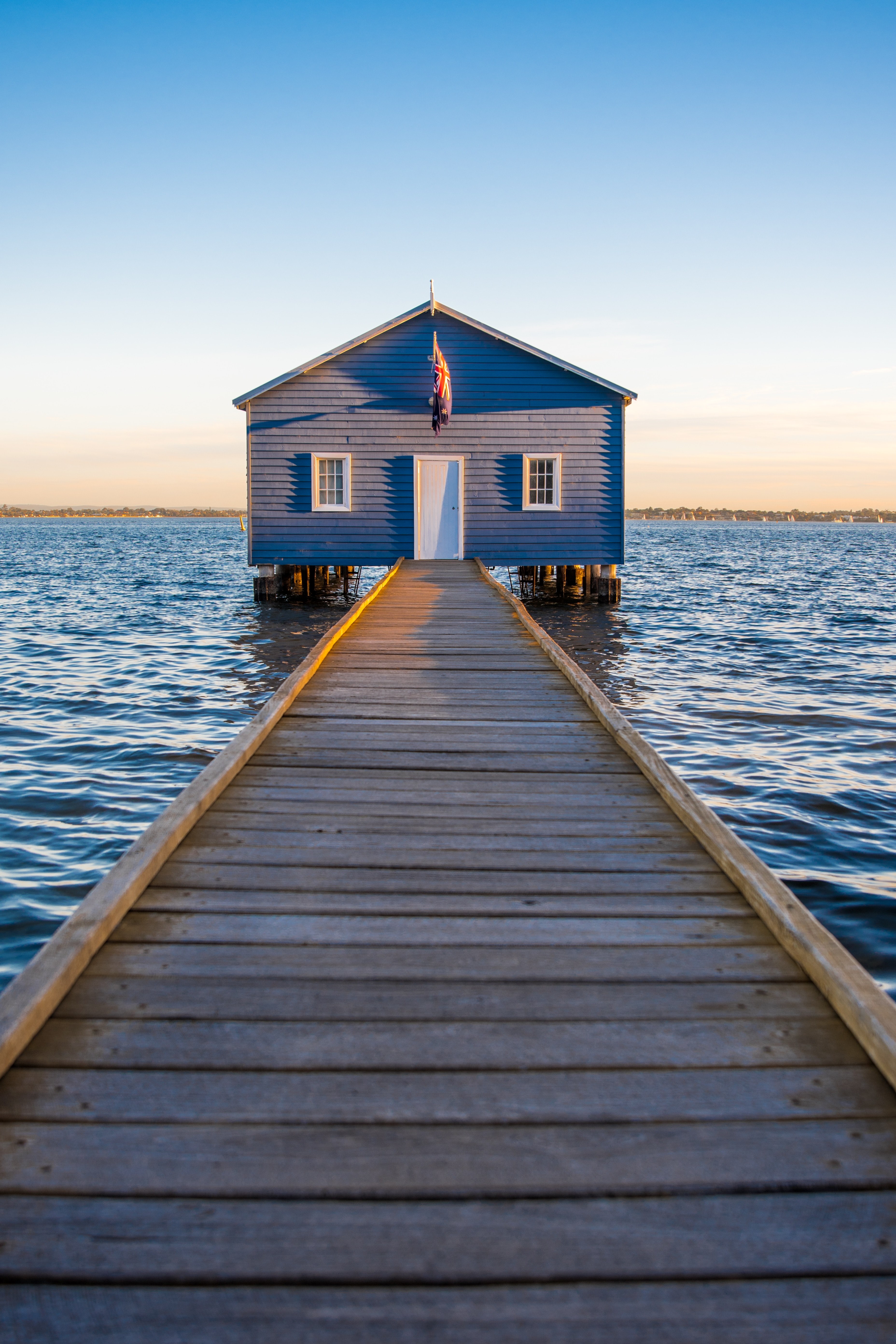 pier jetty wooden and cabin hd, 4k, Phone HD Wallpaper