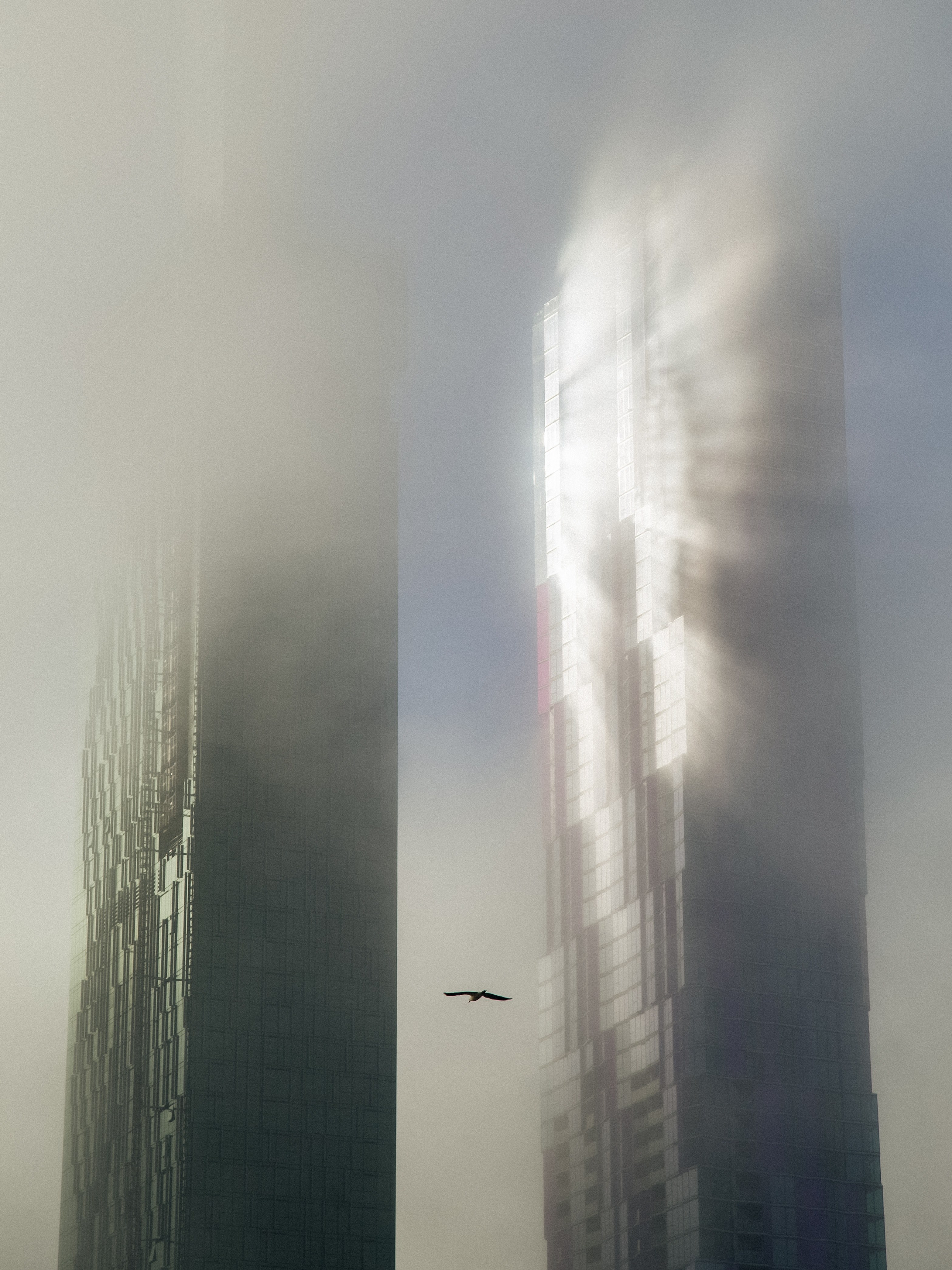 tower morning cityscape and urban folk hd, 4k, Phone HD Wallpaper