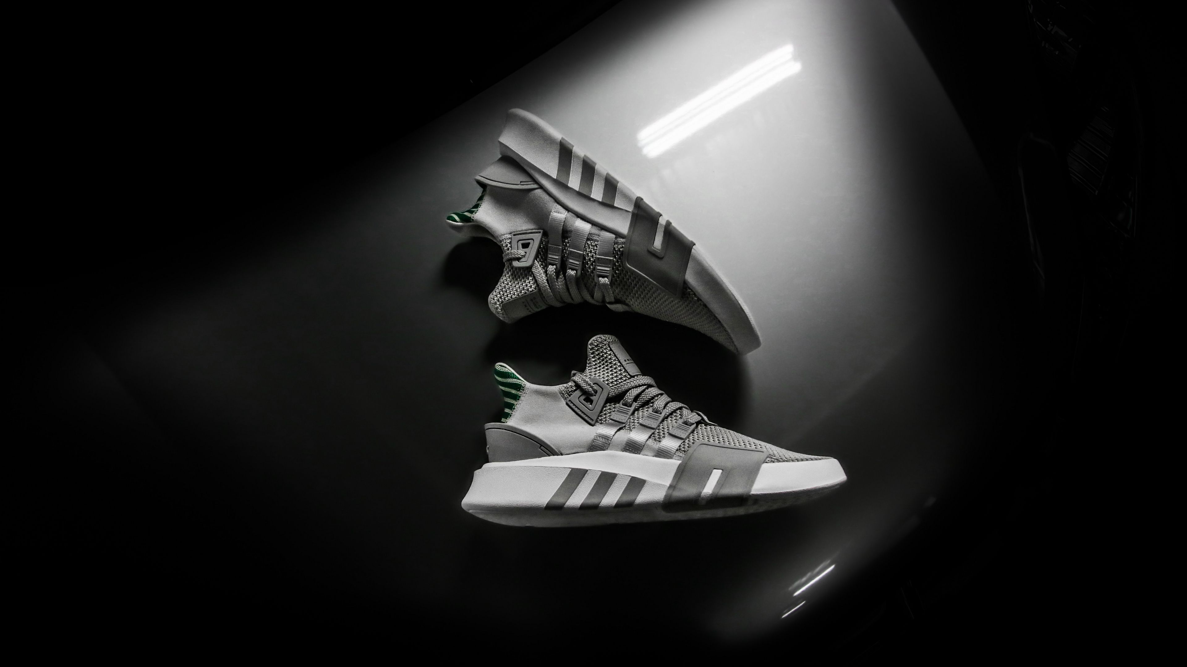 sneakers, stylish, sports, bw, 4k, HD Wallpaper