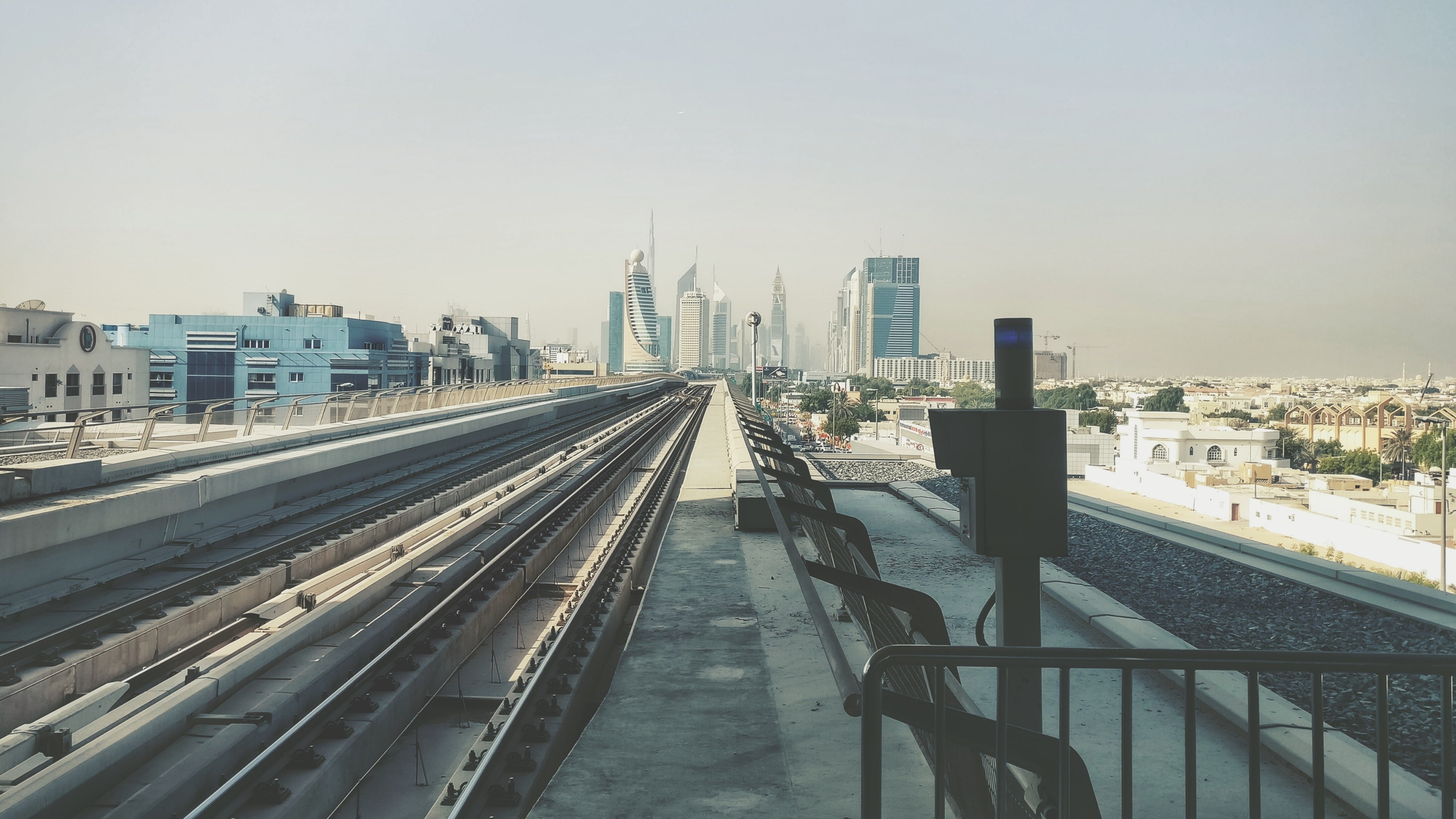 dubai metro and dubai 4k, HD Wallpaper