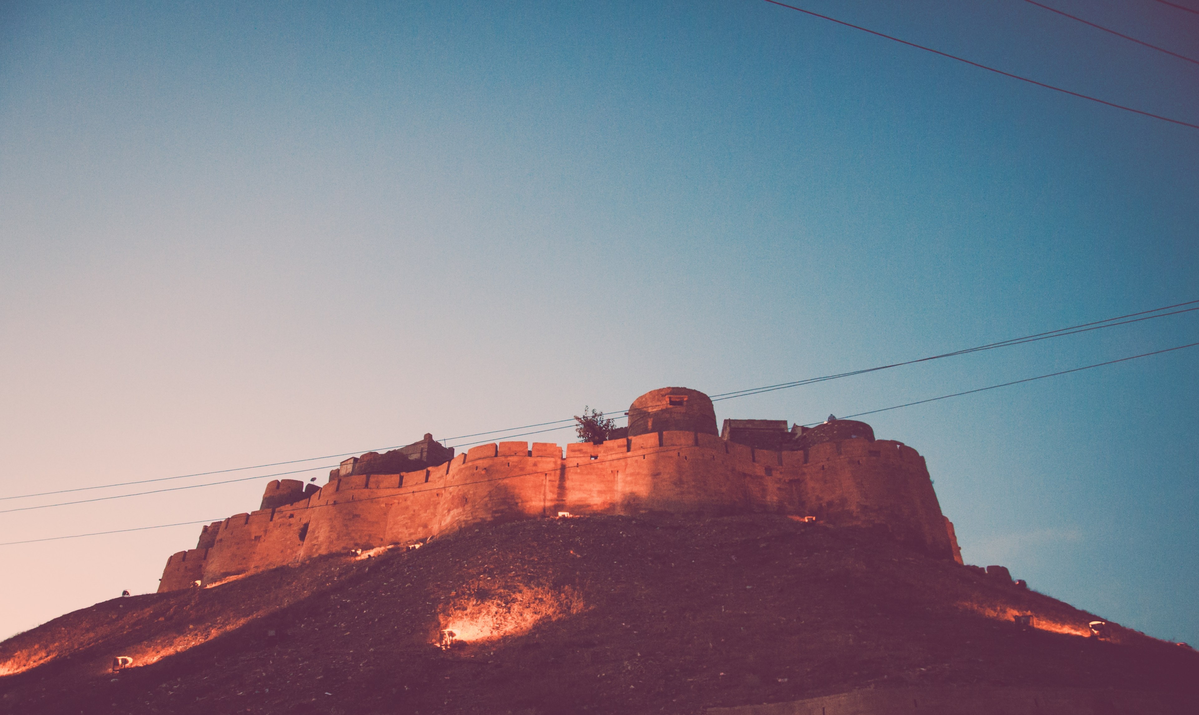 twilight fort indium and jaisalmer 4k, HD Wallpaper