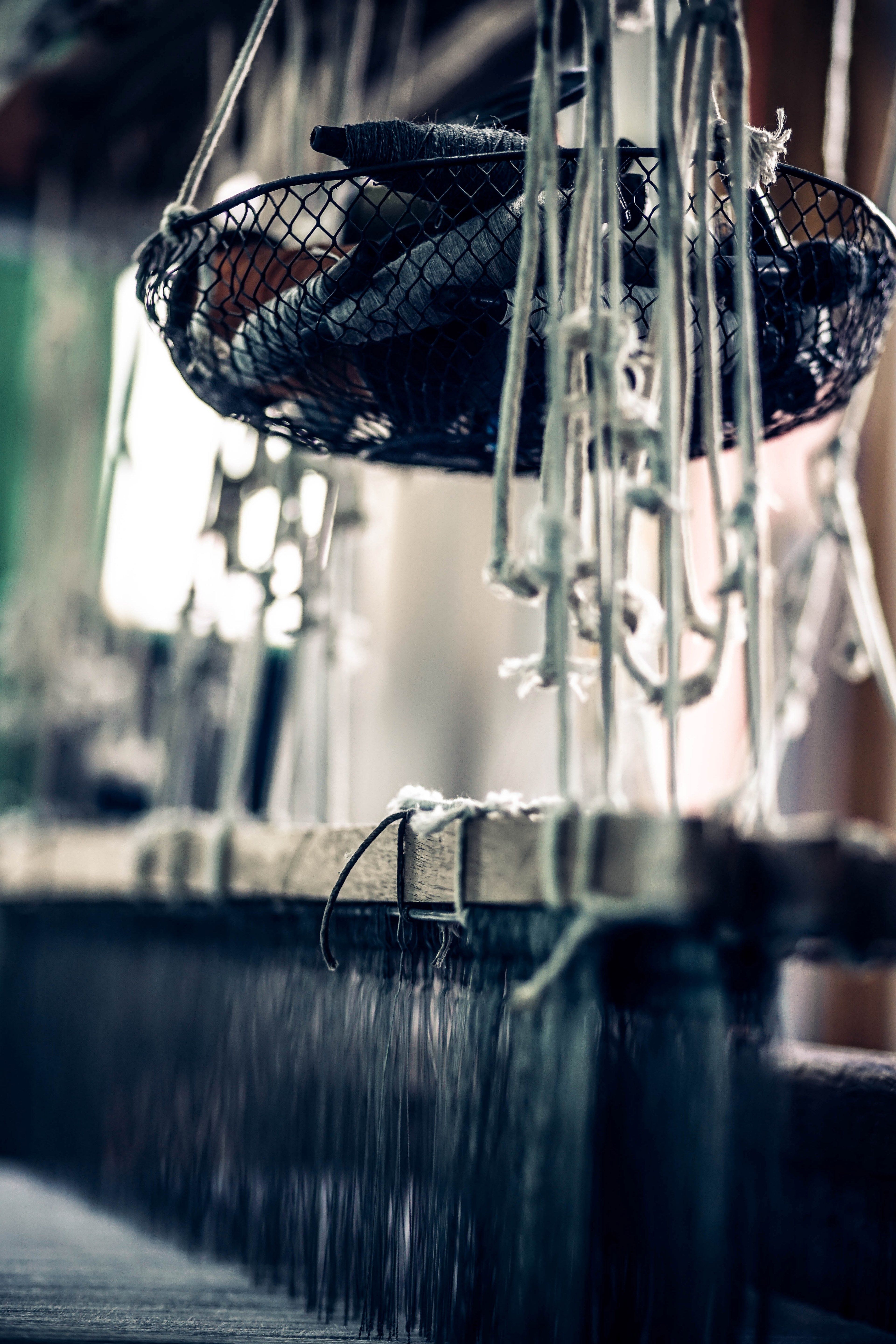 thread textile manufacturer 4k, Phone HD Wallpaper