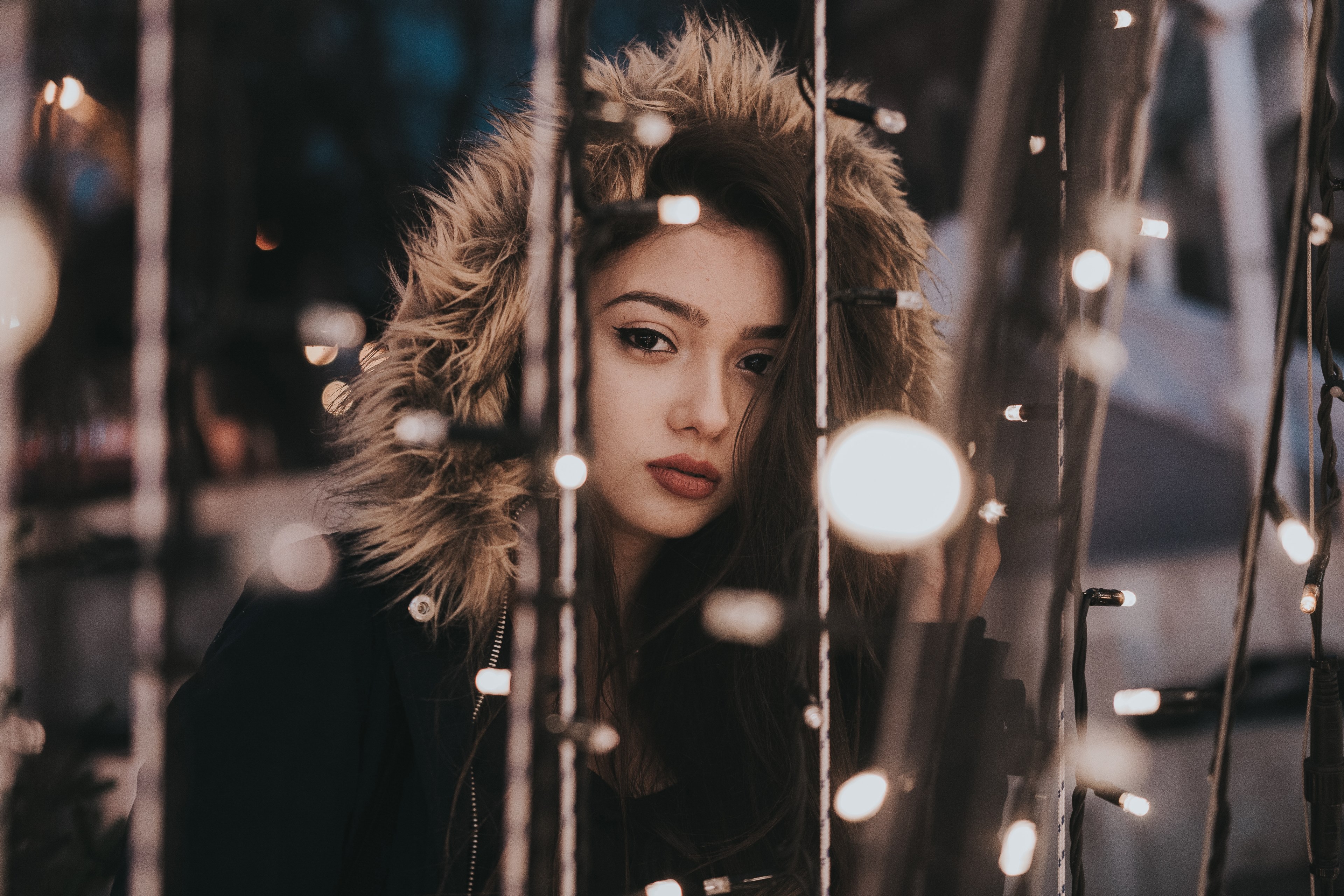 lights in the darkness 4k, HD Wallpaper
