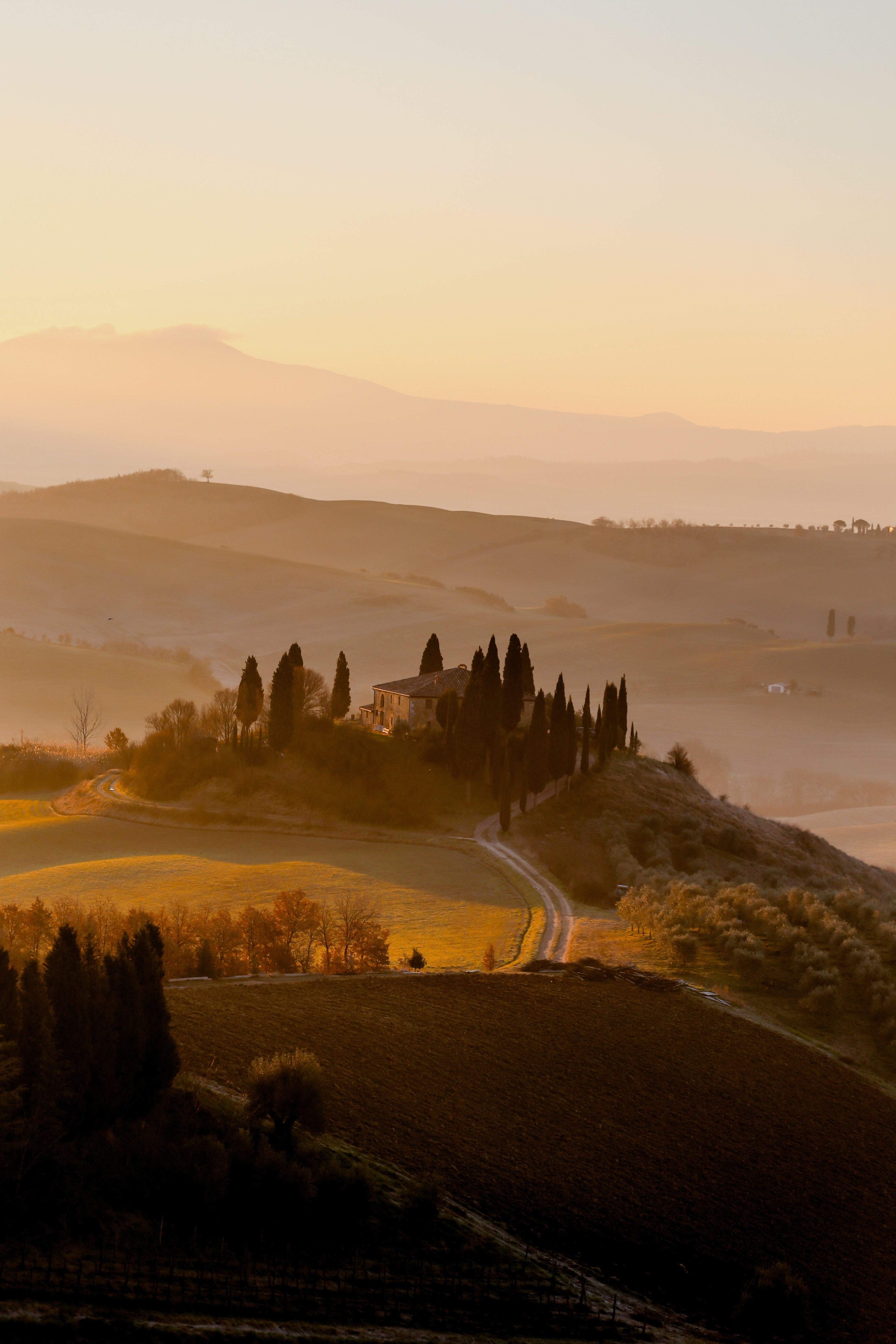 lalba di san quirico dorcia 4k, Phone HD Wallpaper