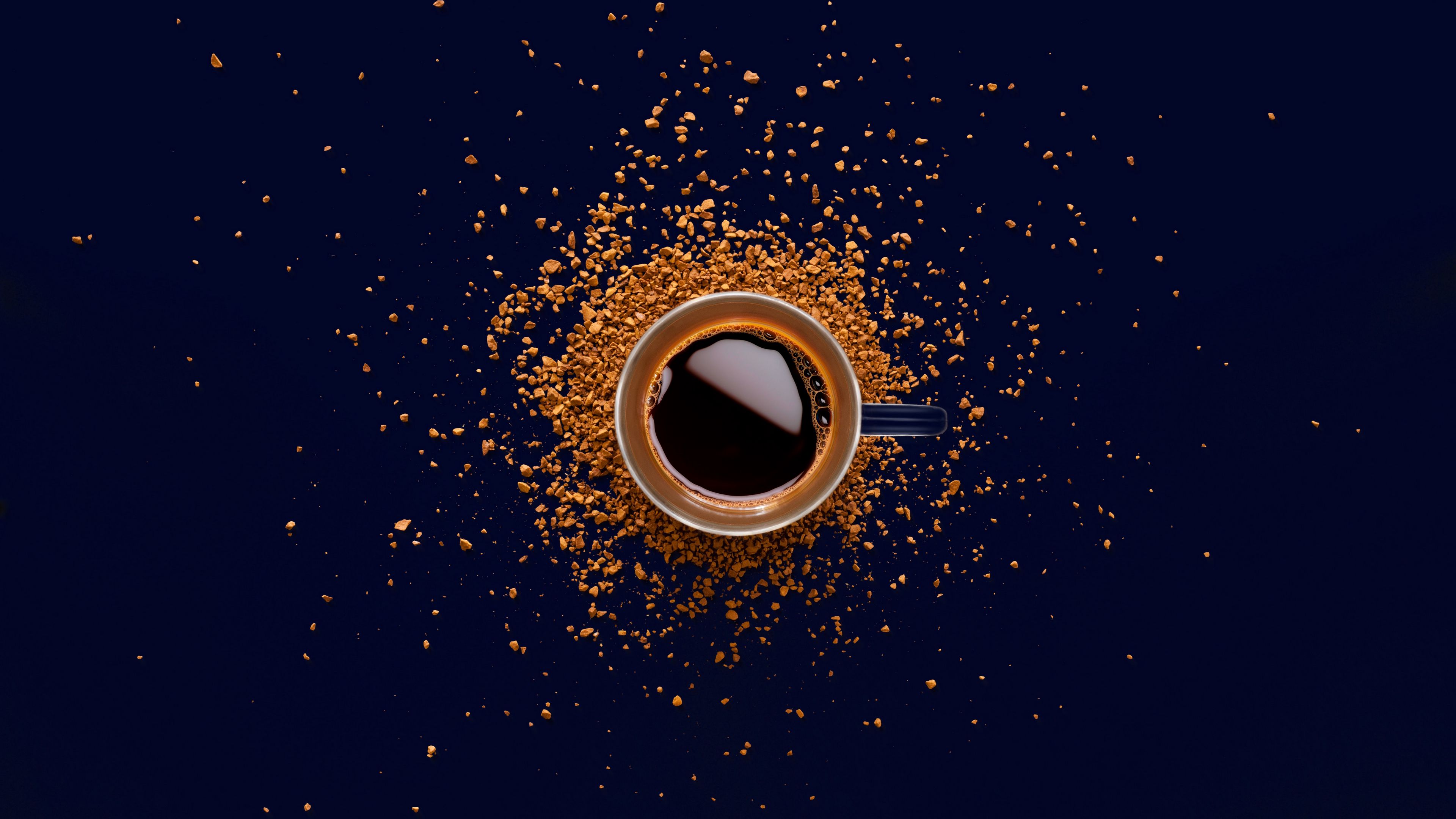 coffee, drink, powder, 4k, HD Wallpaper