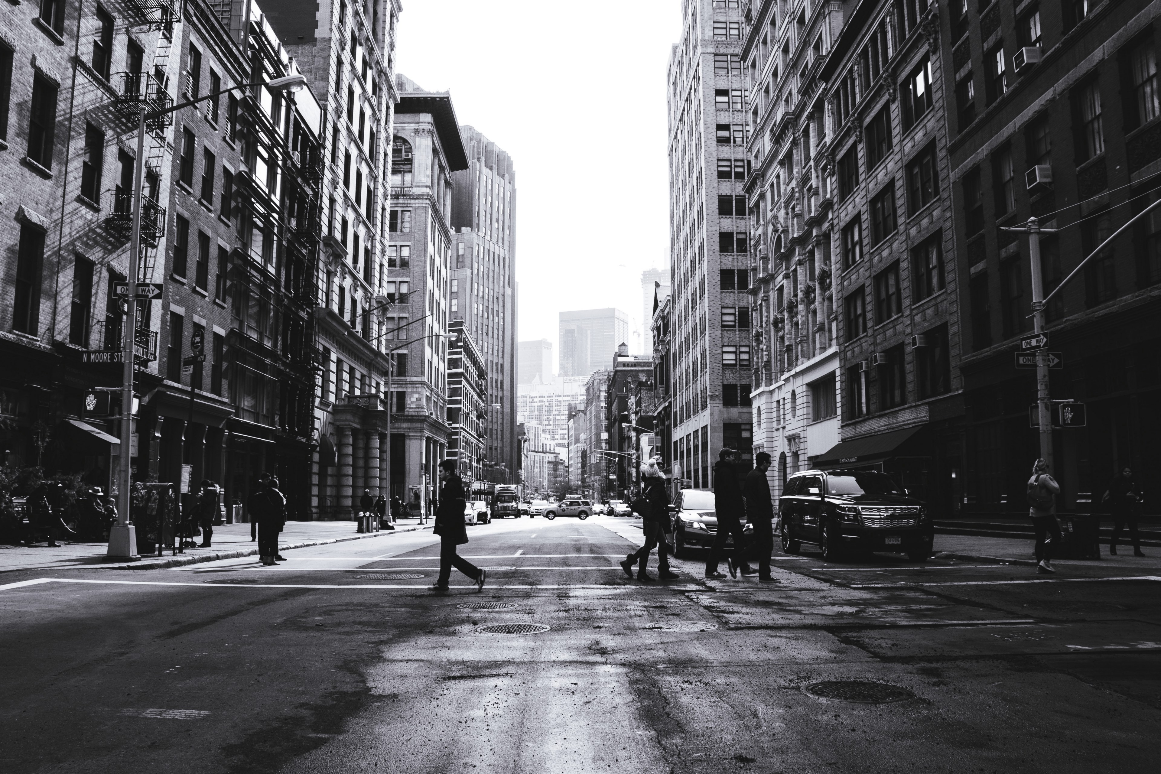 street city walking and pedestrian 4k, HD Wallpaper