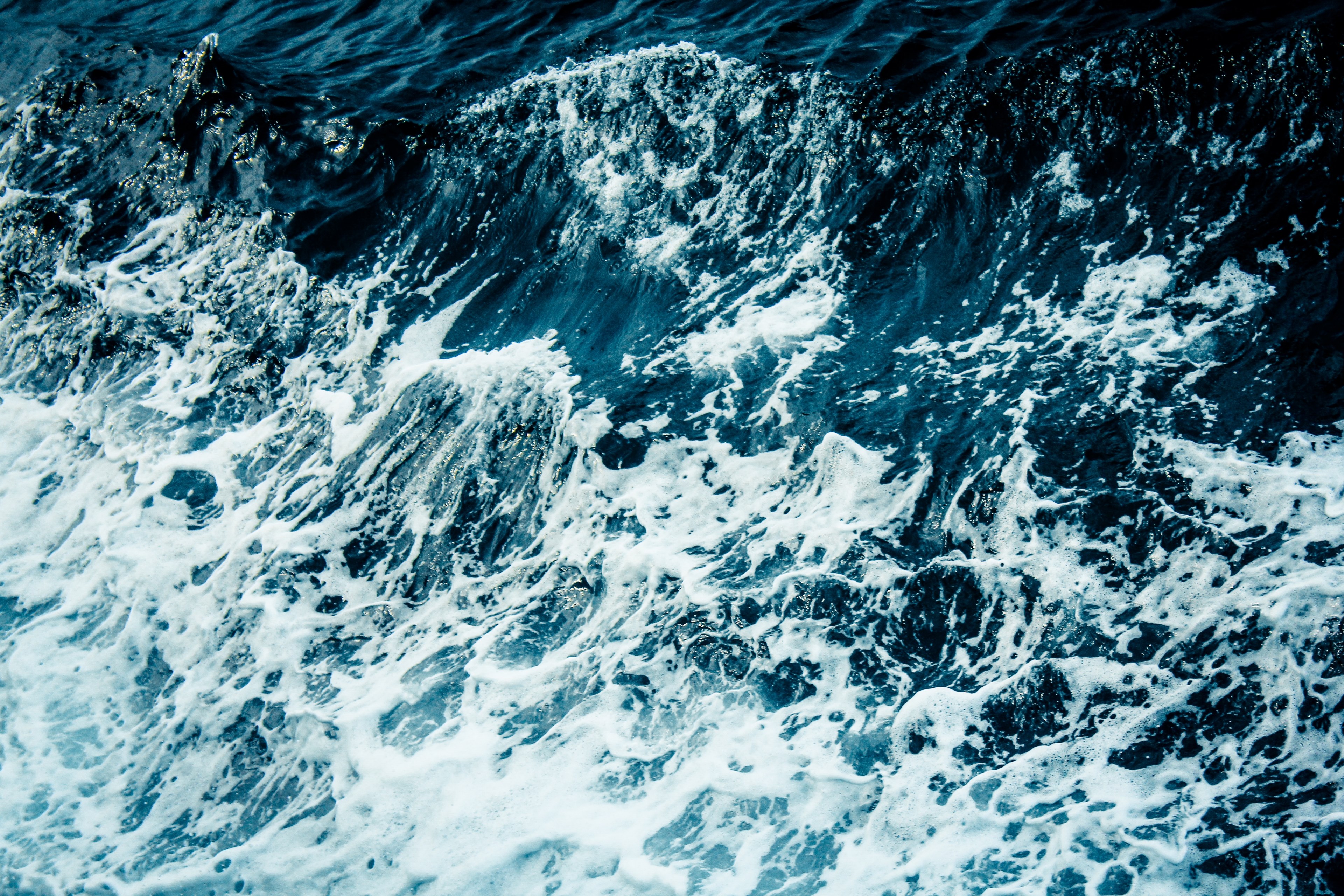 foam water wave and sea 4k, HD Wallpaper