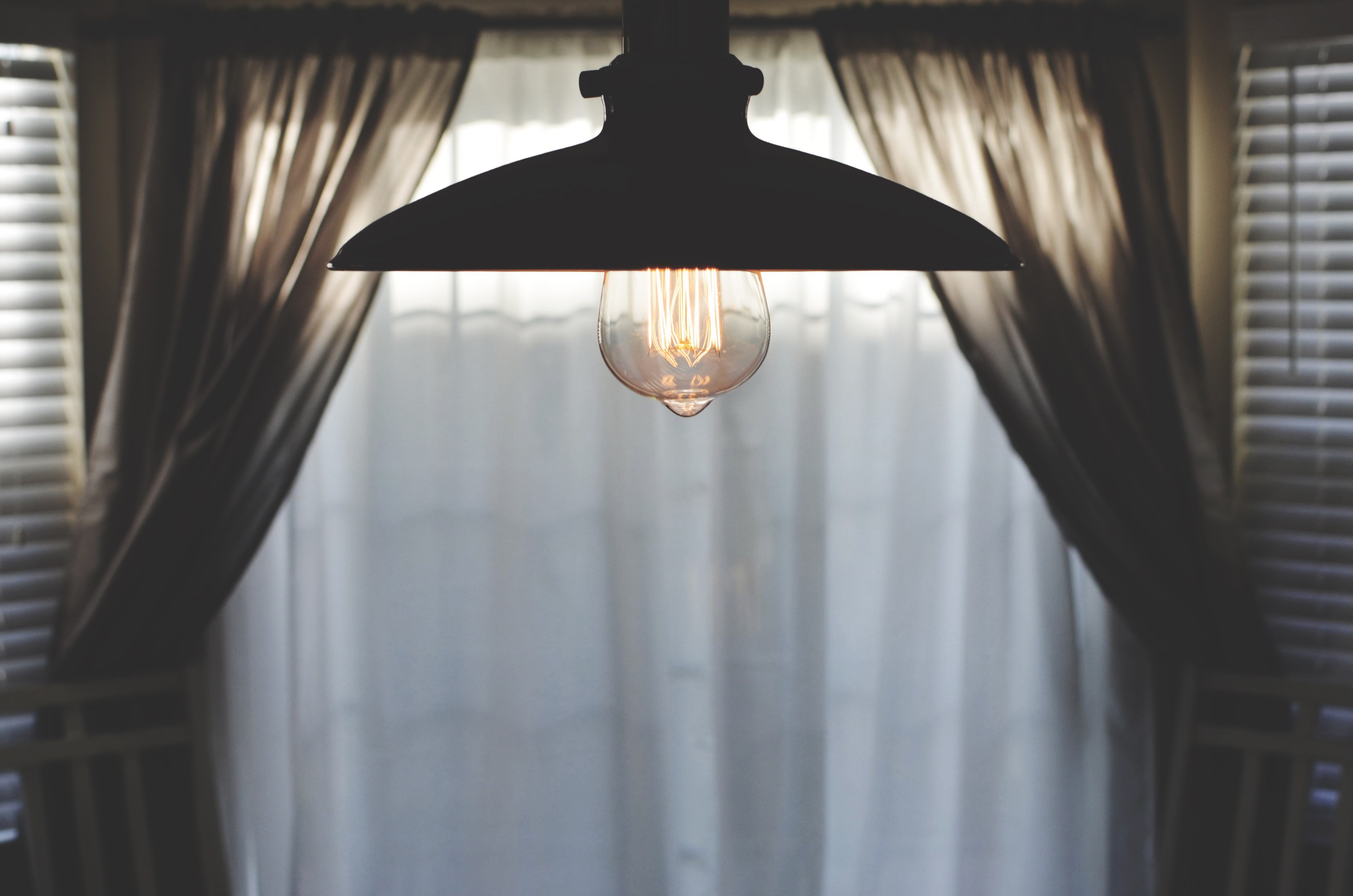 bulb light curtain and lightbulb 4k, HD Wallpaper