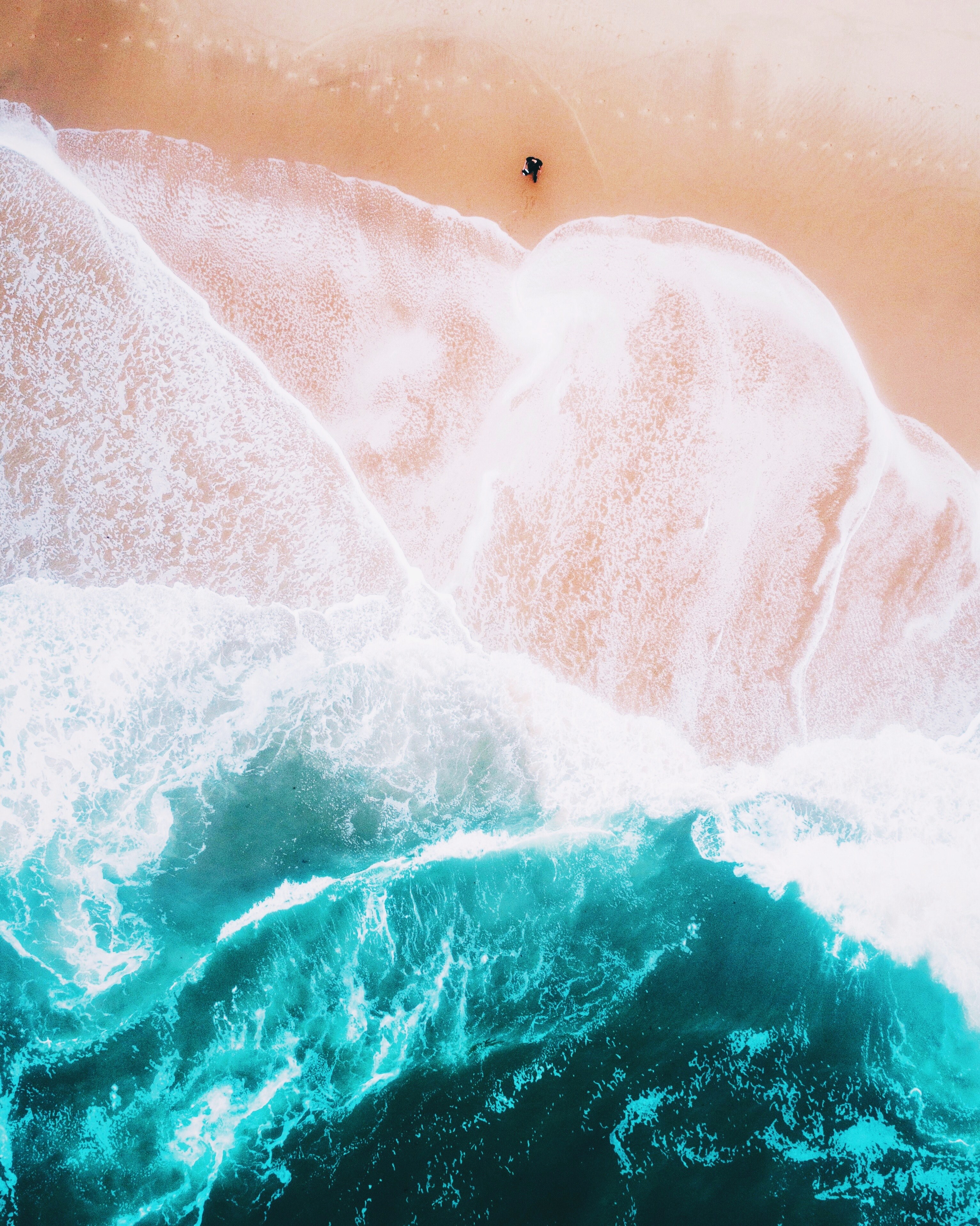 portugal waves 4k, Phone HD Wallpaper