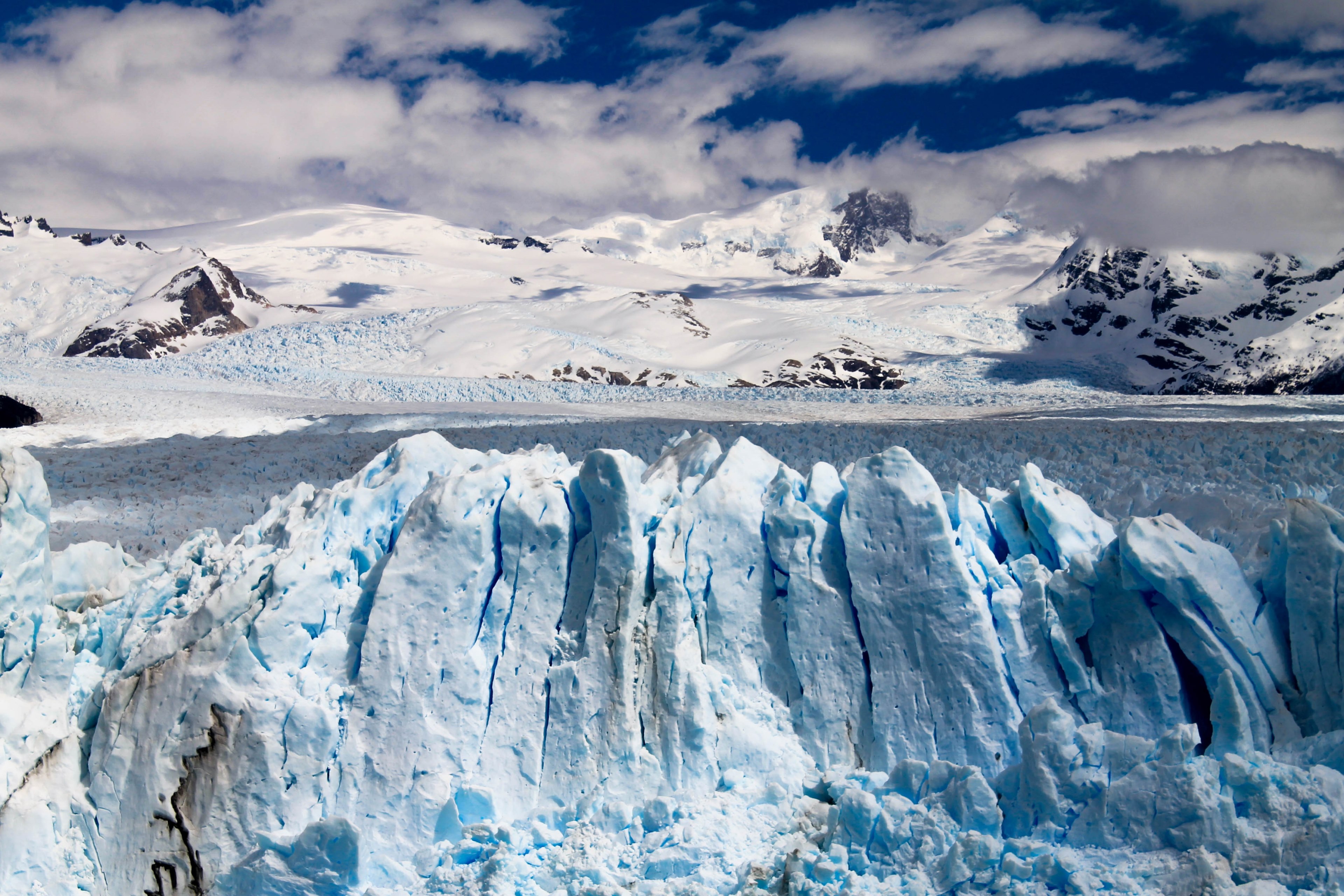 ice snow mountain and glacier 4k, HD Wallpaper