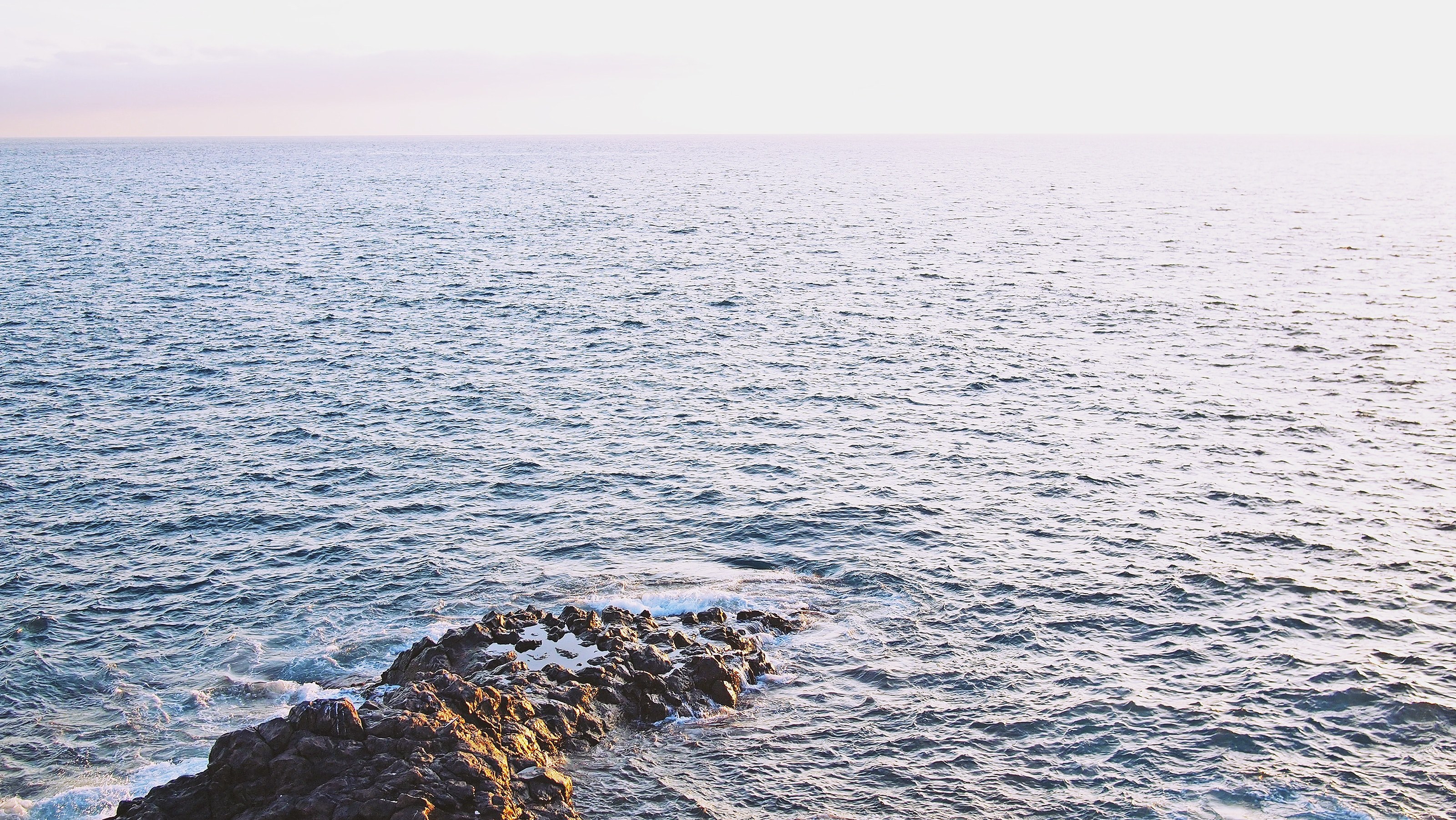 rock sea ocean and water 4k, HD Wallpaper