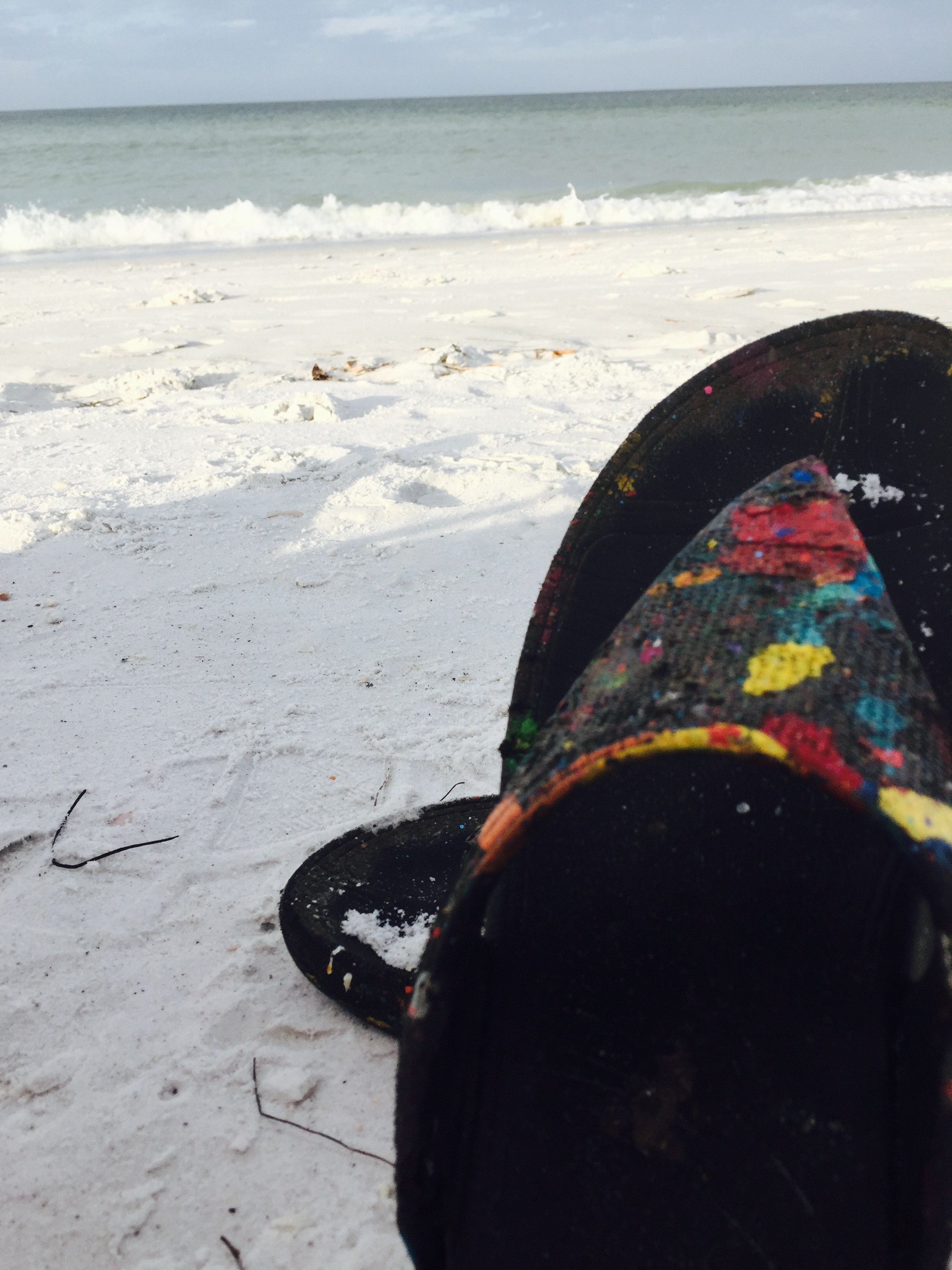 flip flop shore vacation and relax hd, 4k, Phone HD Wallpaper