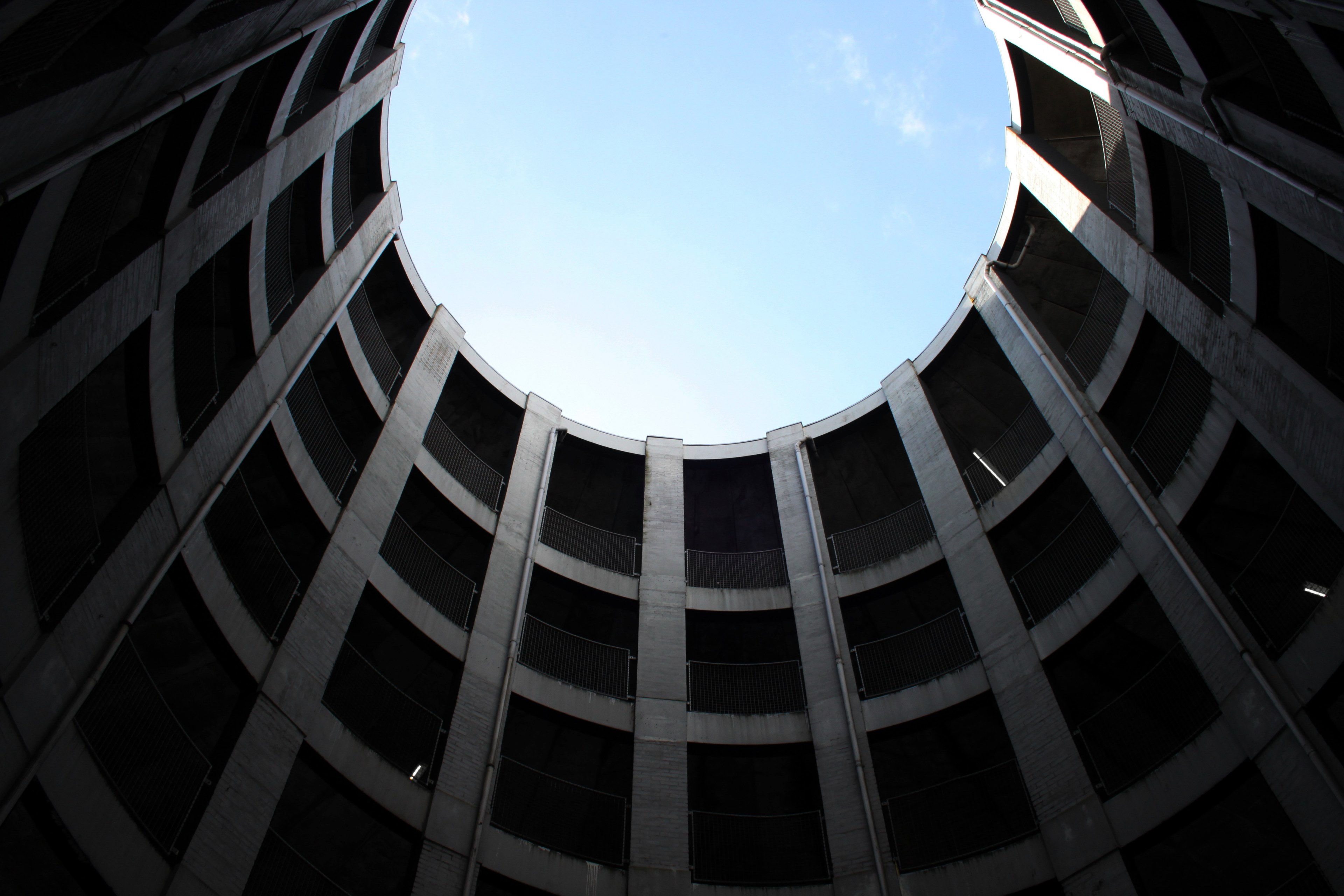 concrete cylinder 4k, HD Wallpaper