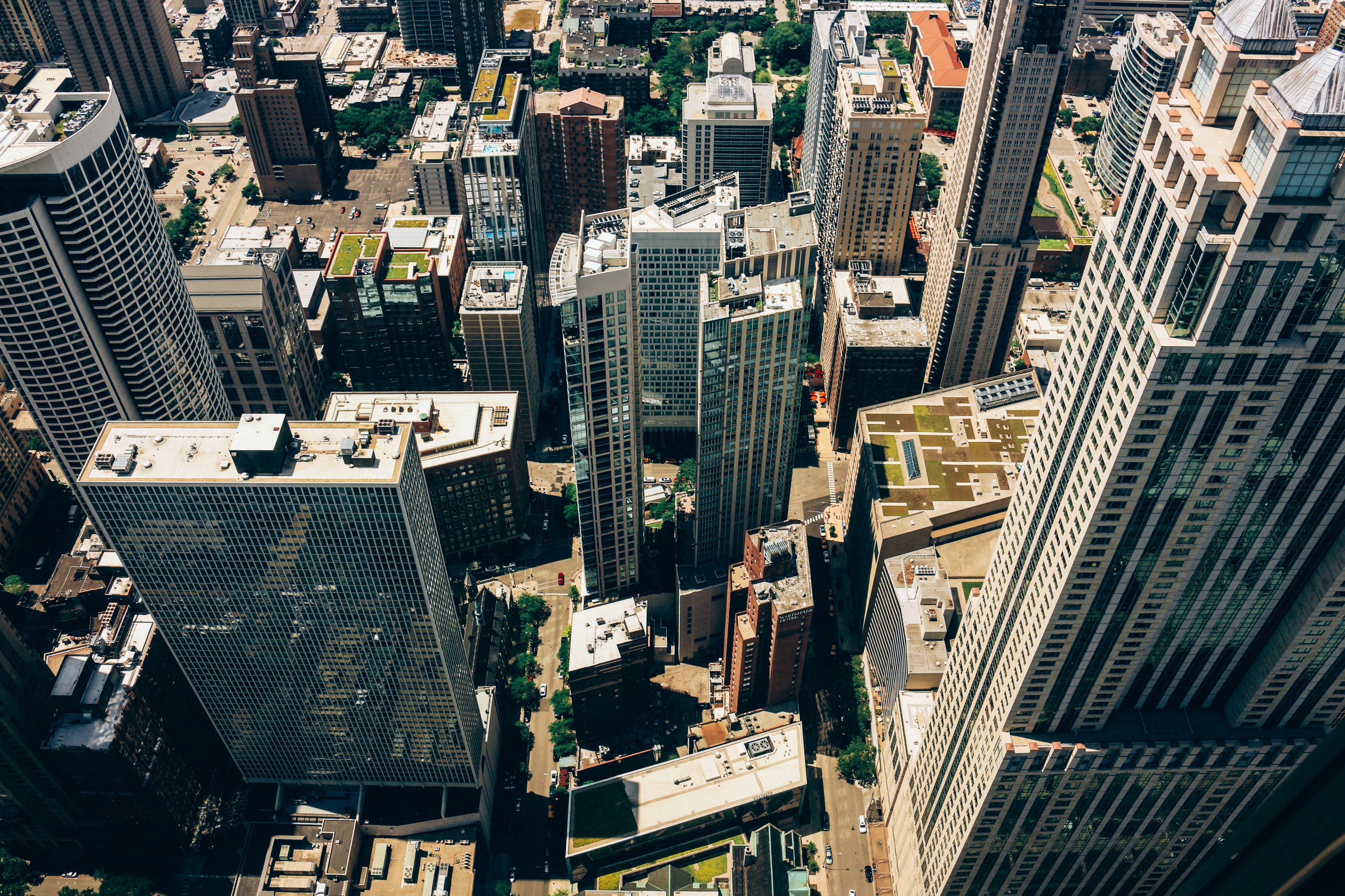 building skyscraper cityscape and aerial 4k, HD Wallpaper