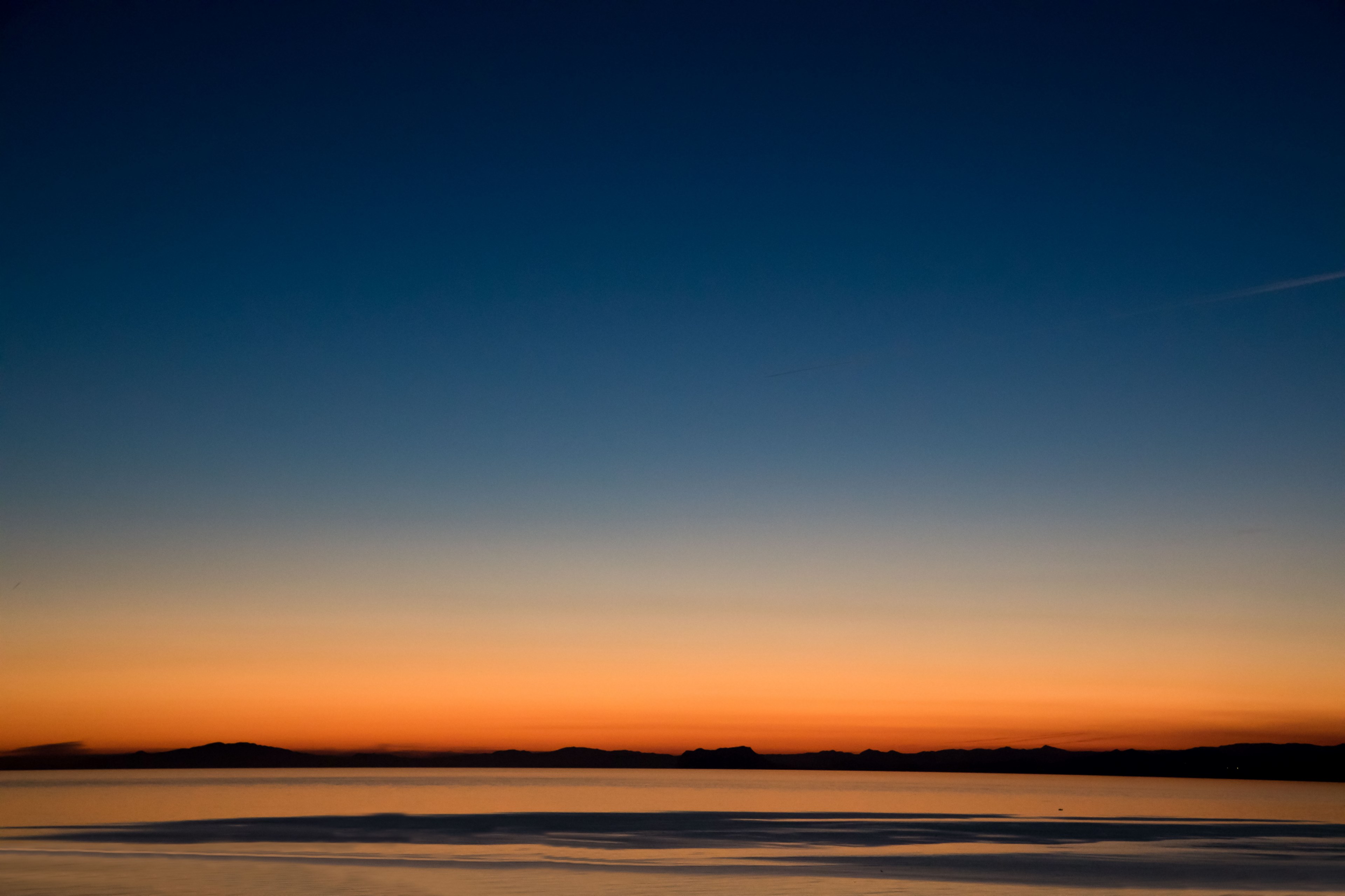 a calm and tranquil sunset over the sea in la azohia murcia spain, drama 4k, HD Wallpaper