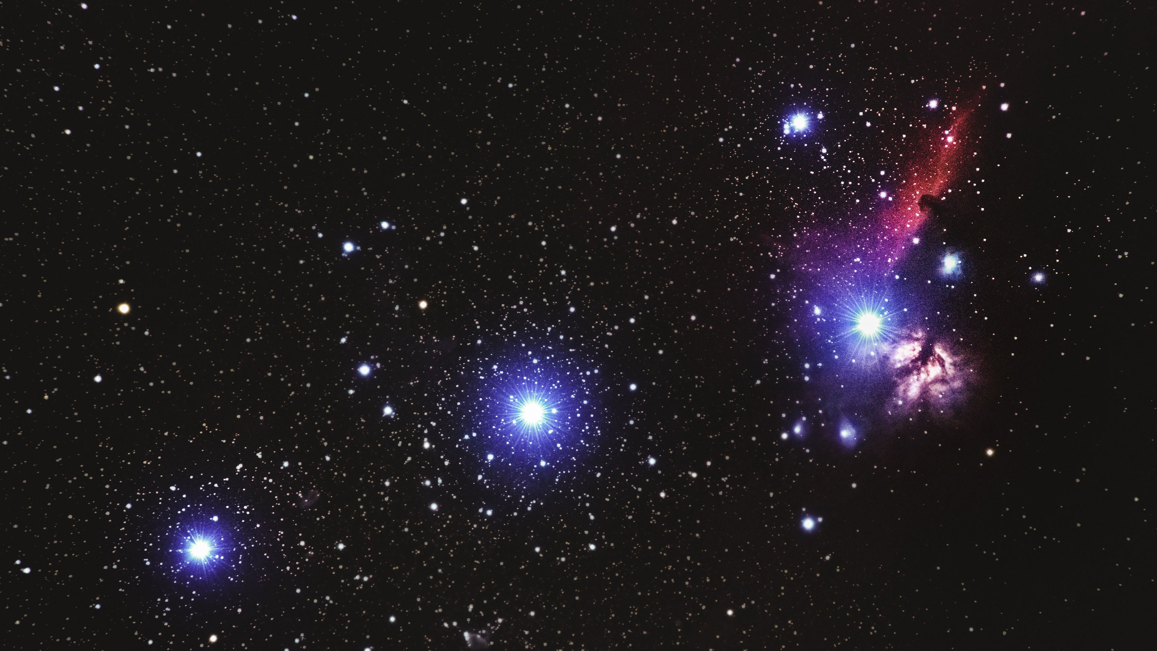 space, galaxy, radiance, 4k, HD Wallpaper